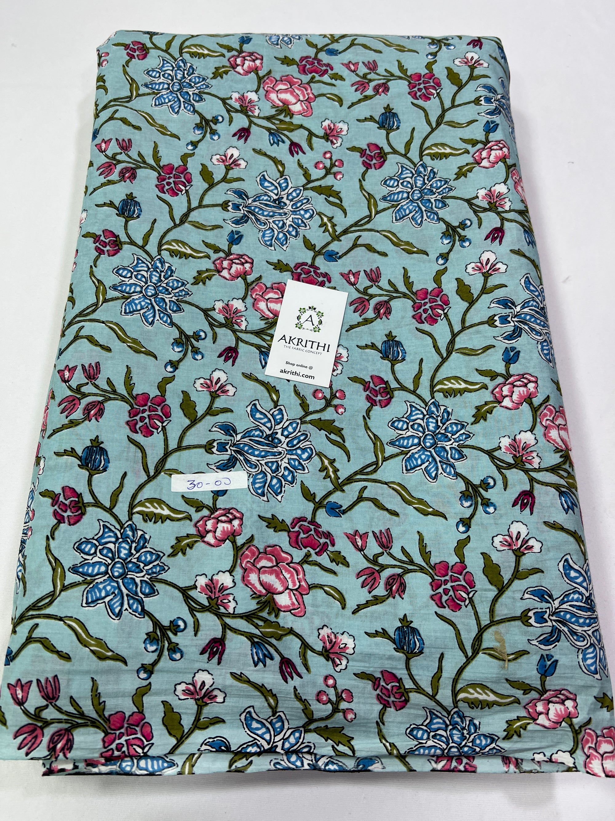 Printed pure cotton fabric