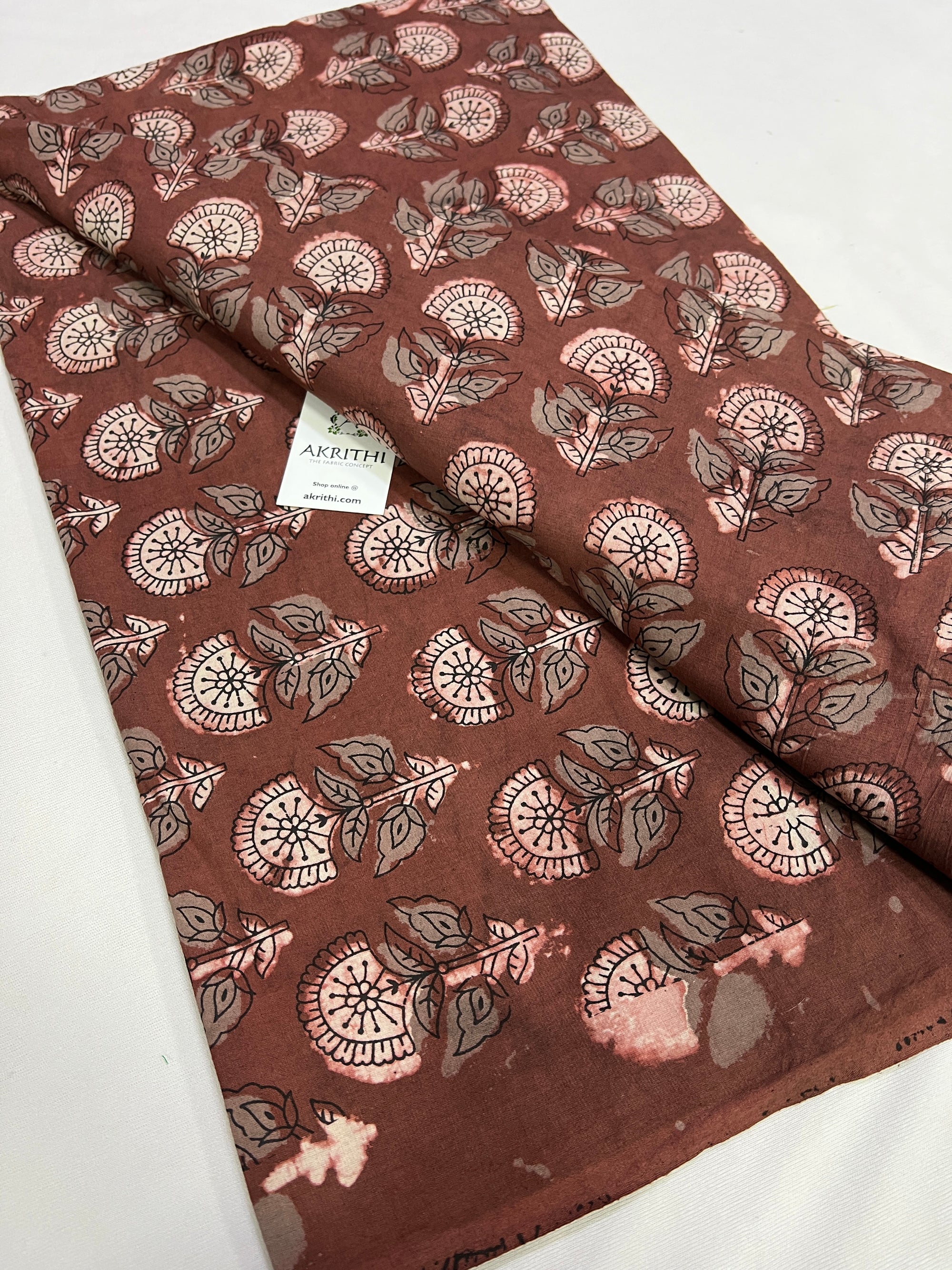 Dabu printed pure cotton fabric