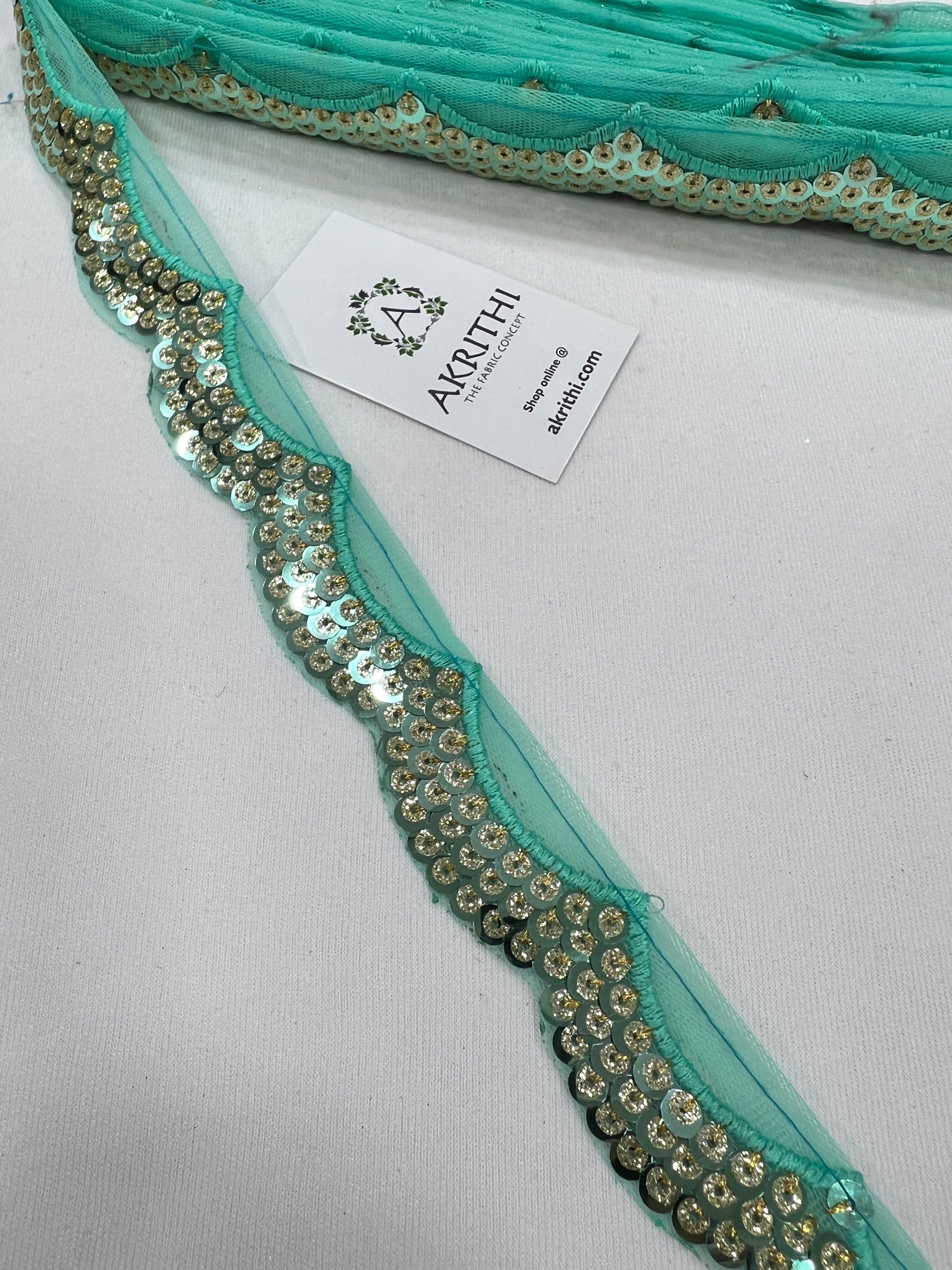 Embroidered lace 9 metres roll