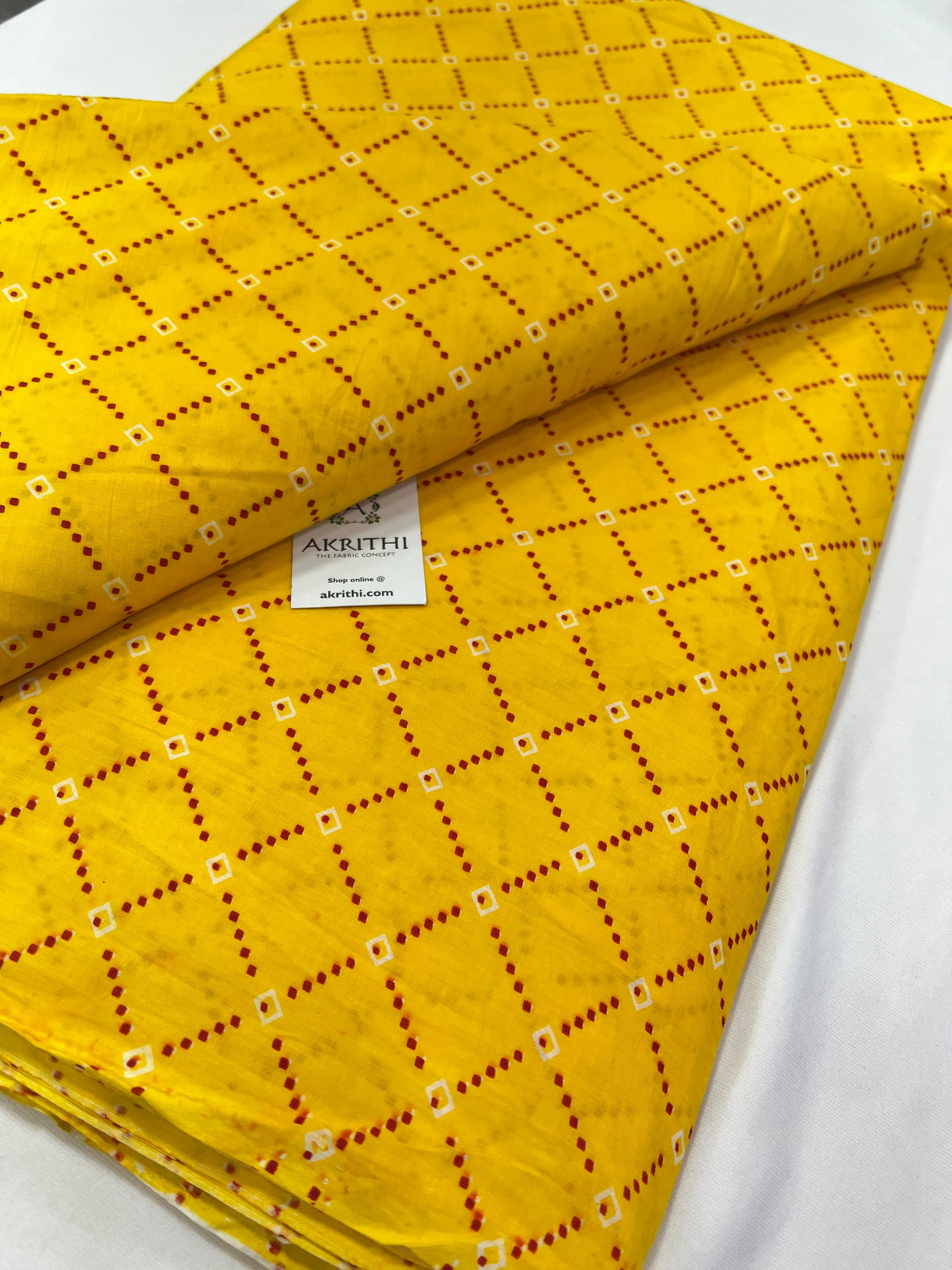 Printed pure cotton fabric