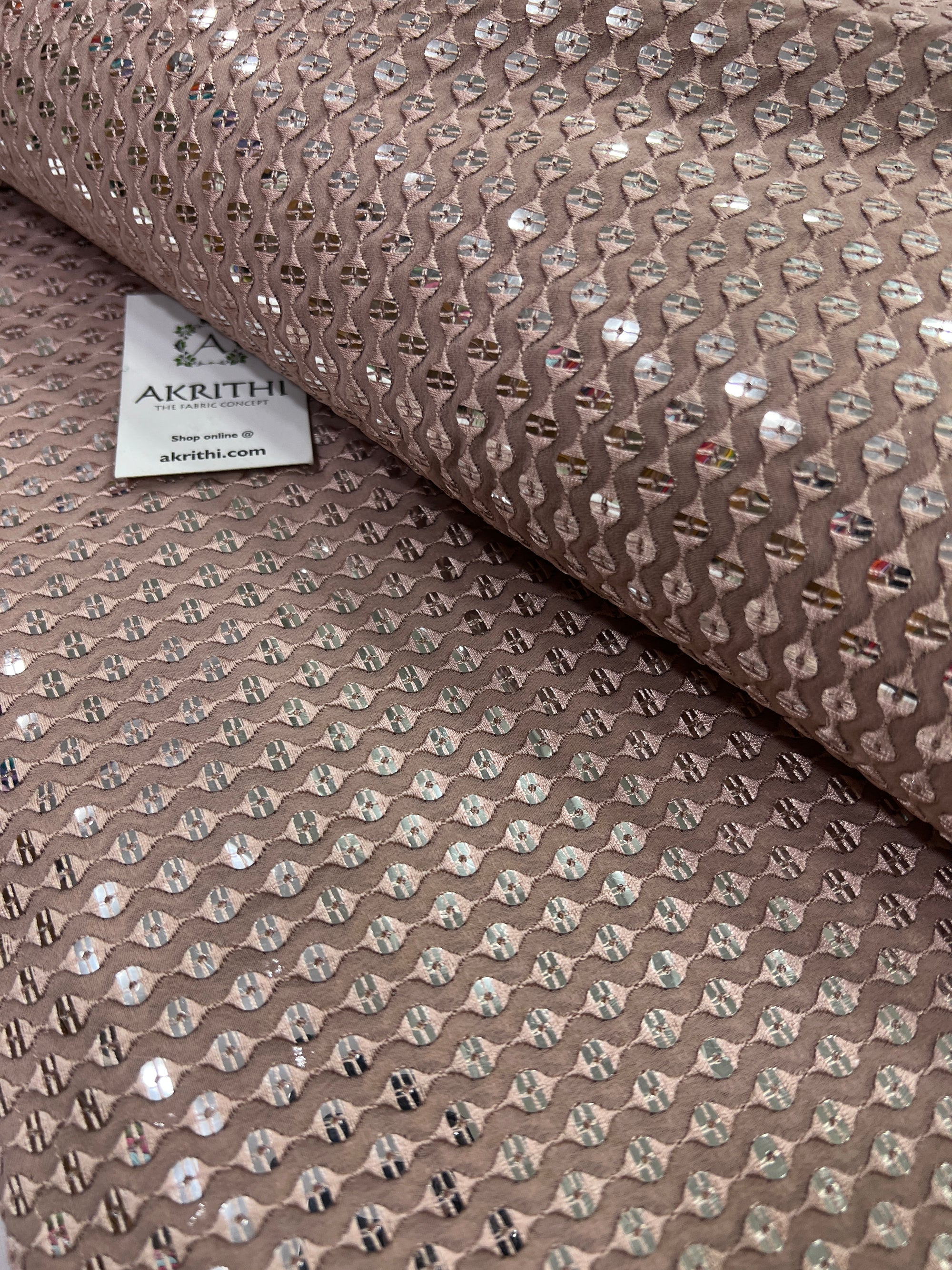Embroidery on Georgette fabric