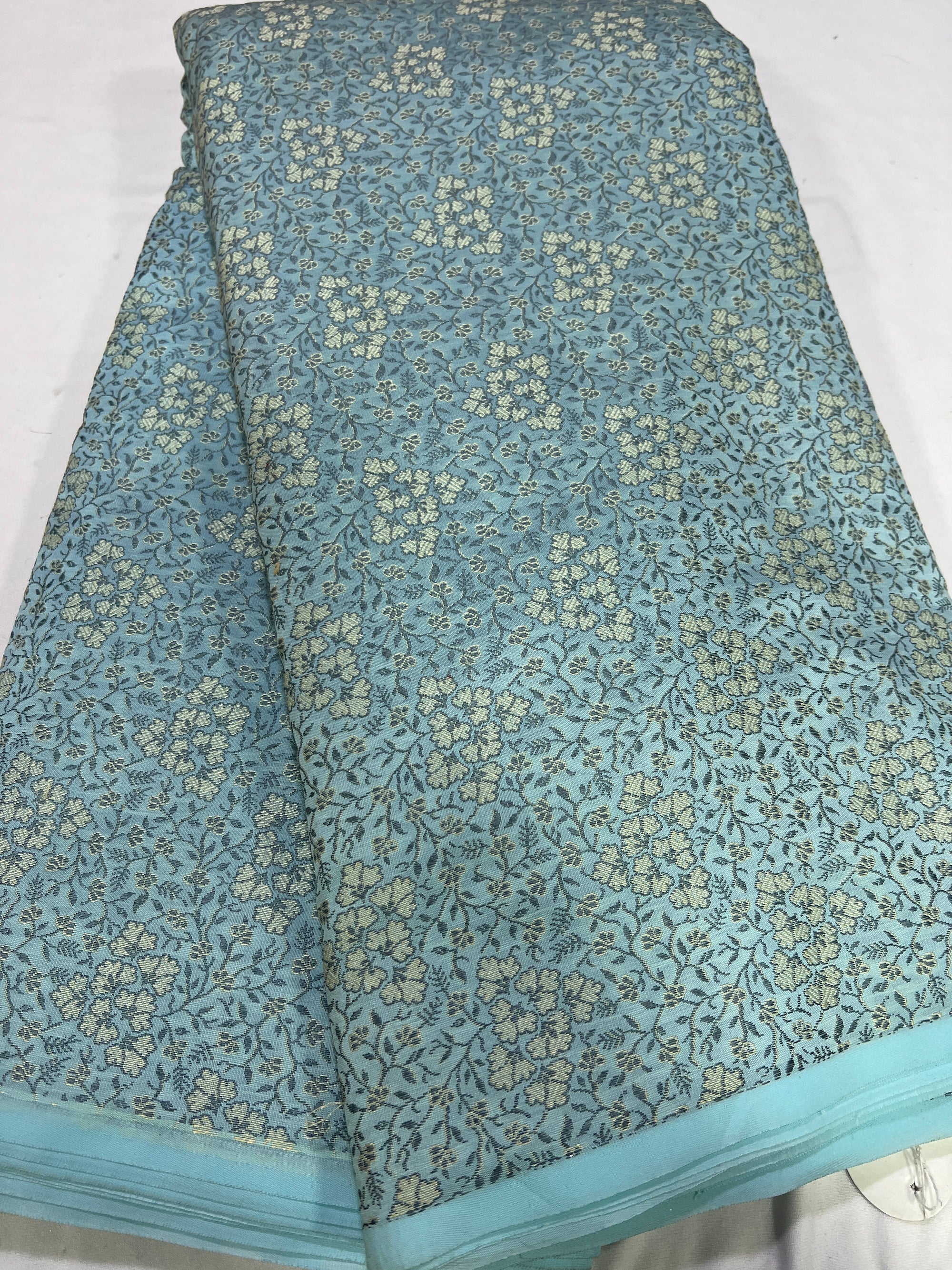 Banarasi brocade fabric without zari