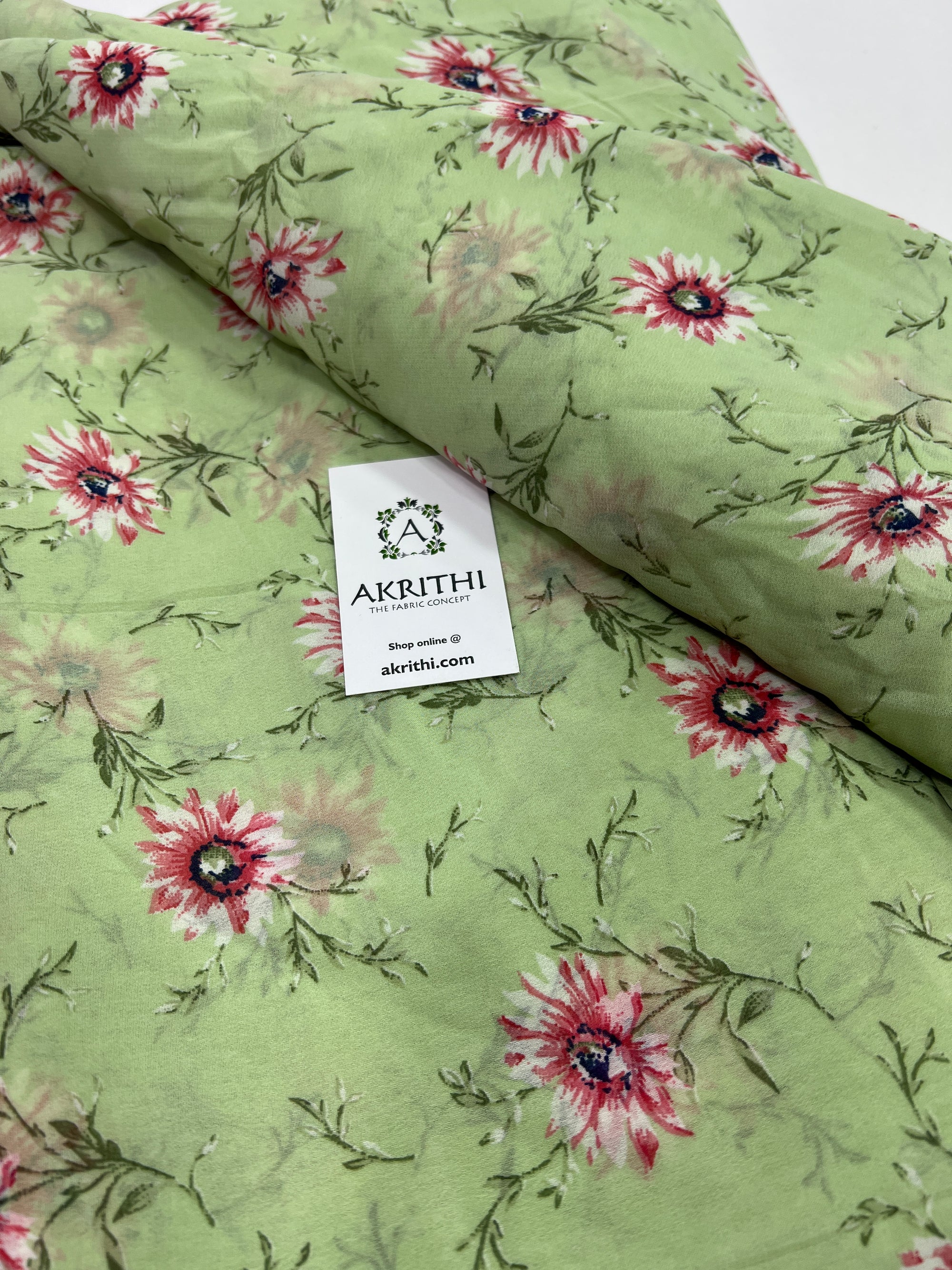 Floral printed georgette fabric 56 inches width