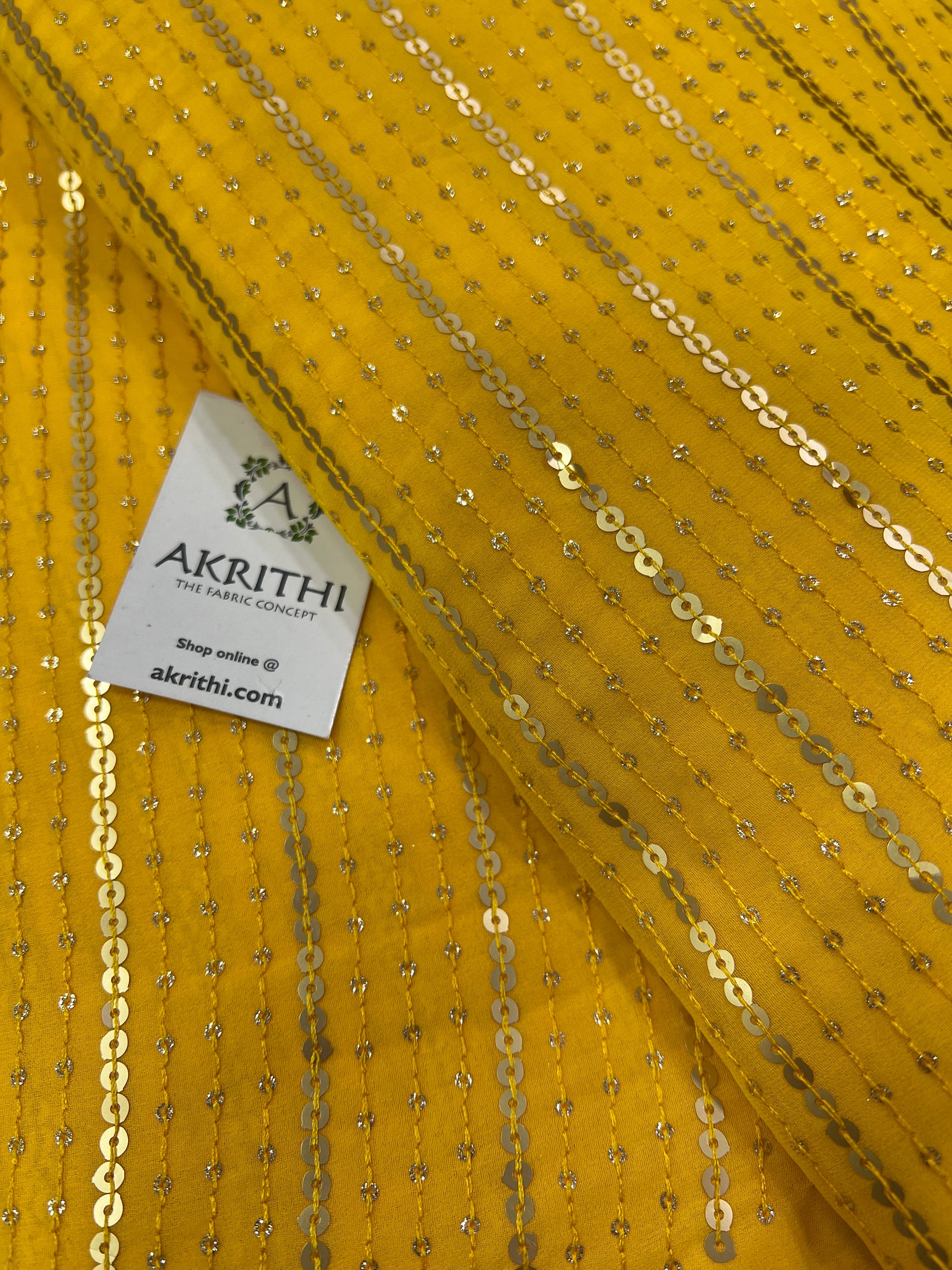Embroidery on georgette fabric