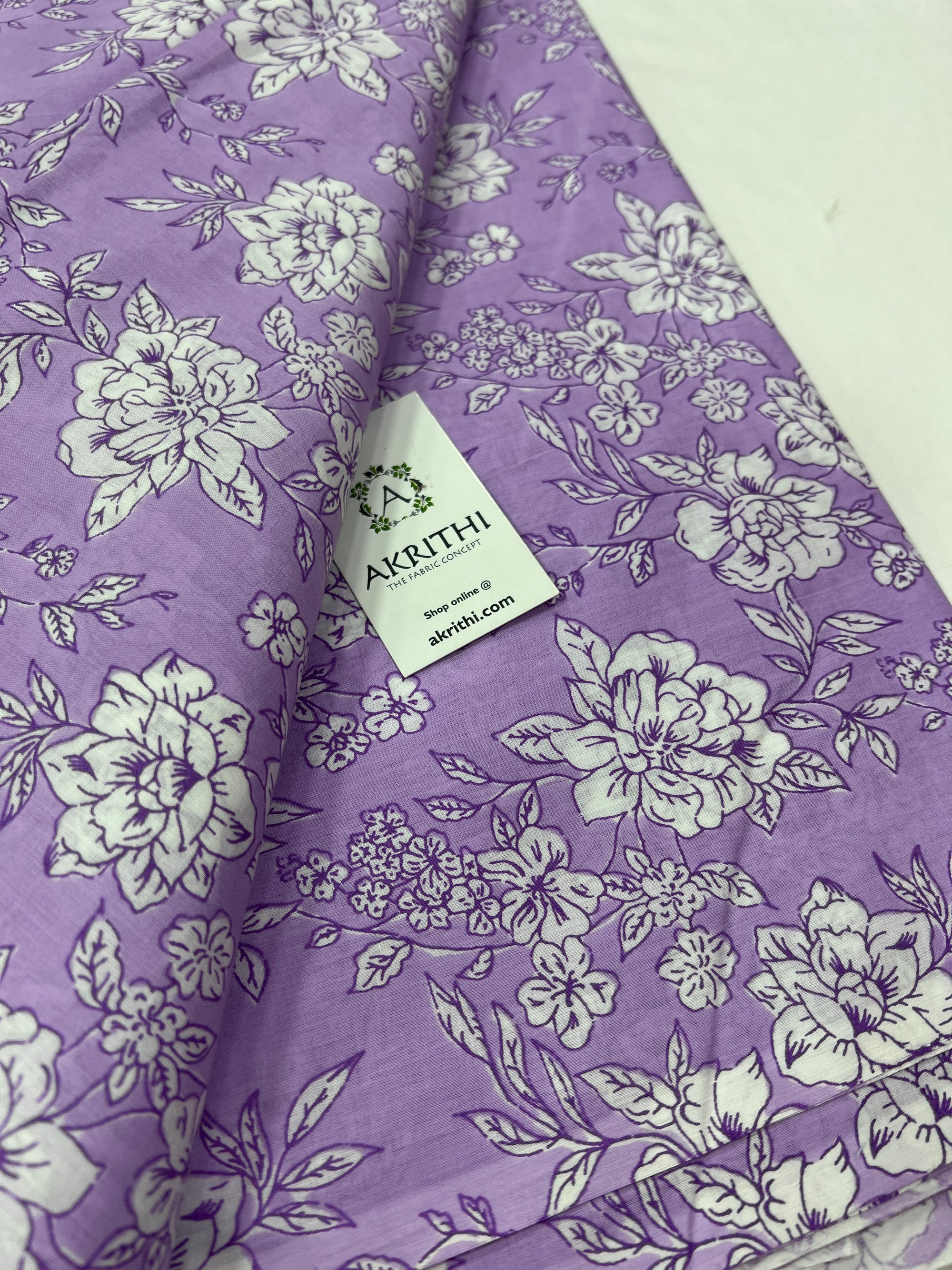 Printed pure cotton fabric