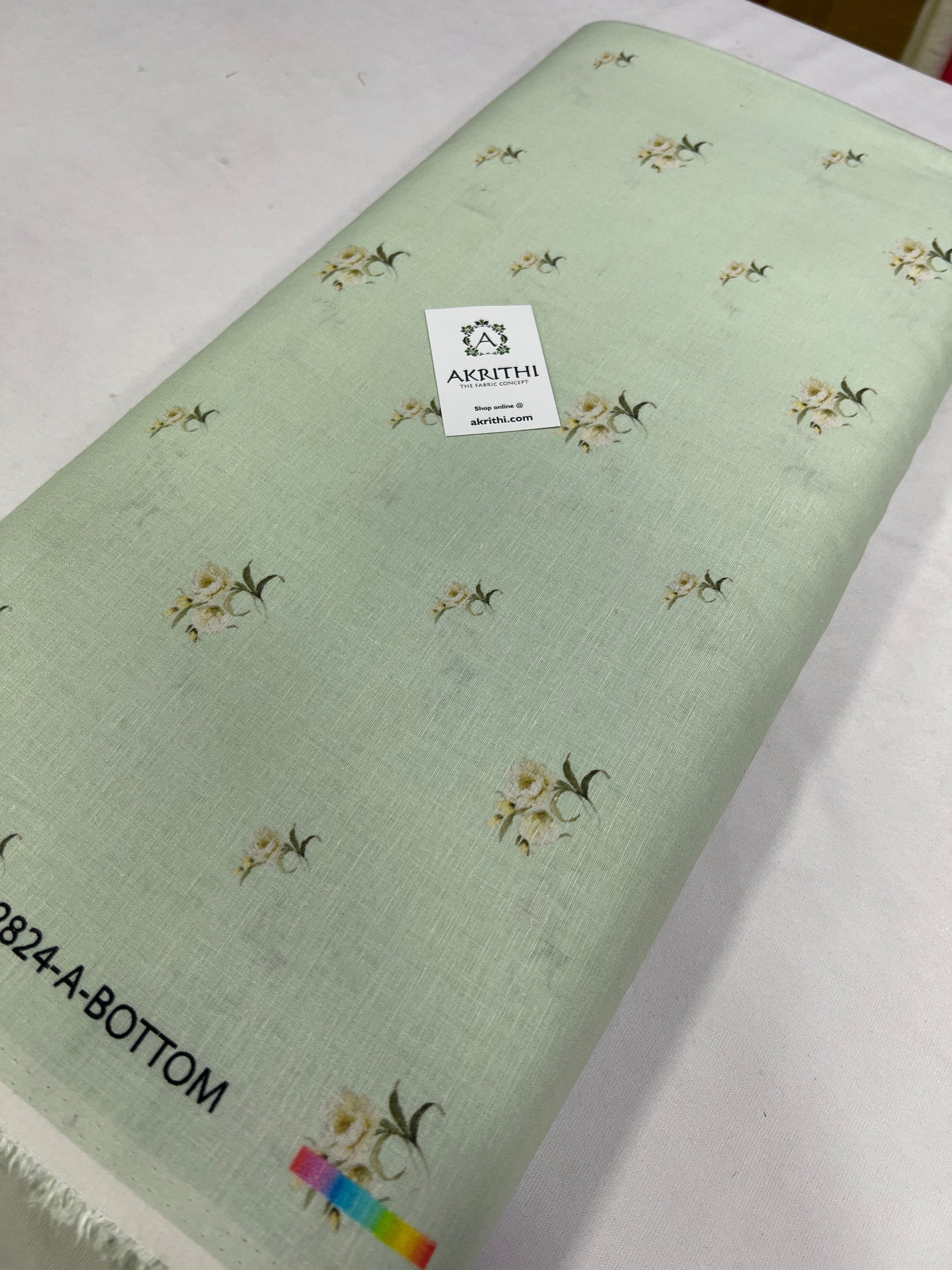 Digital Printed pure linen fabric