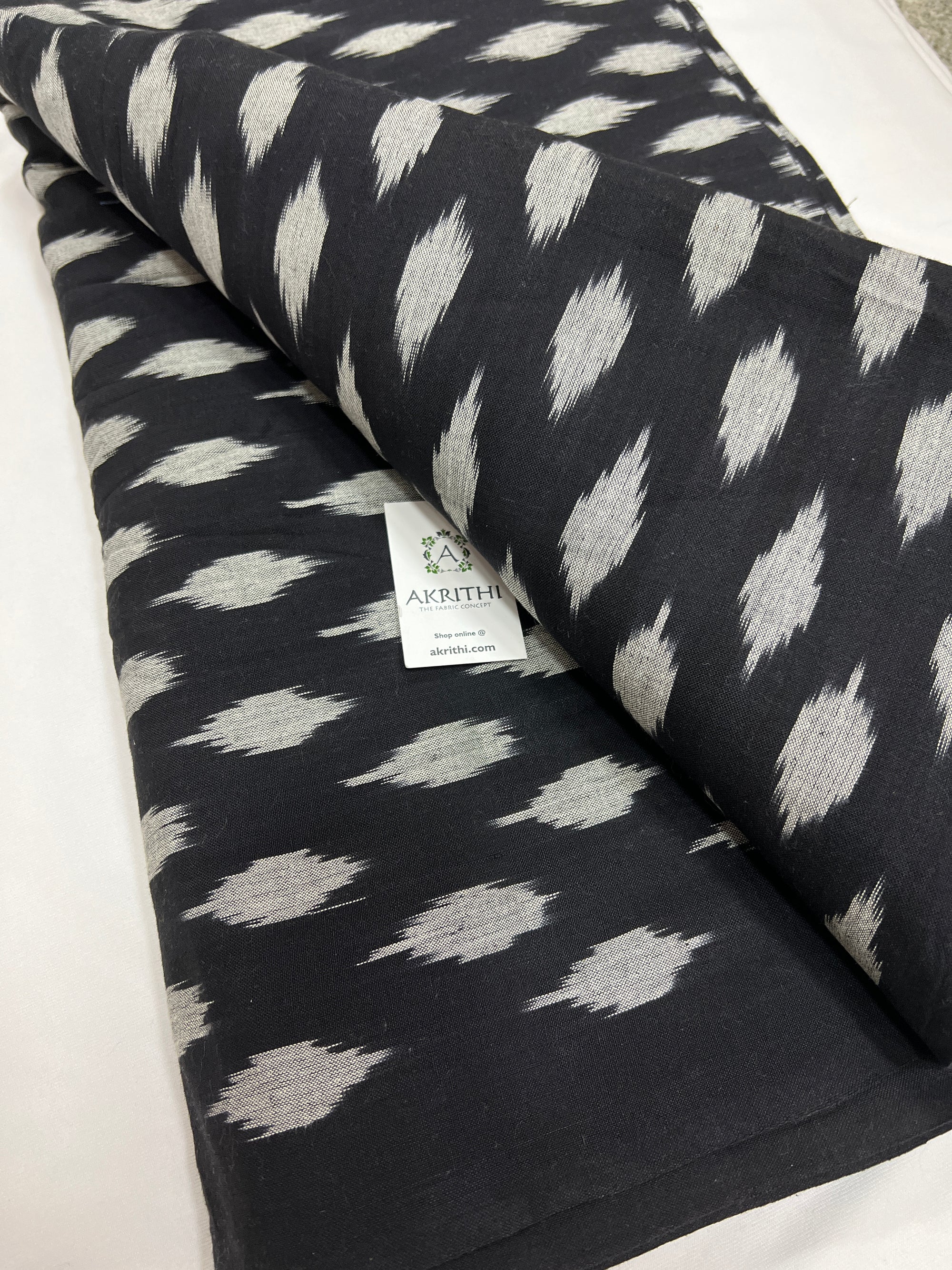 Handloom Ikat pure cotton fabric