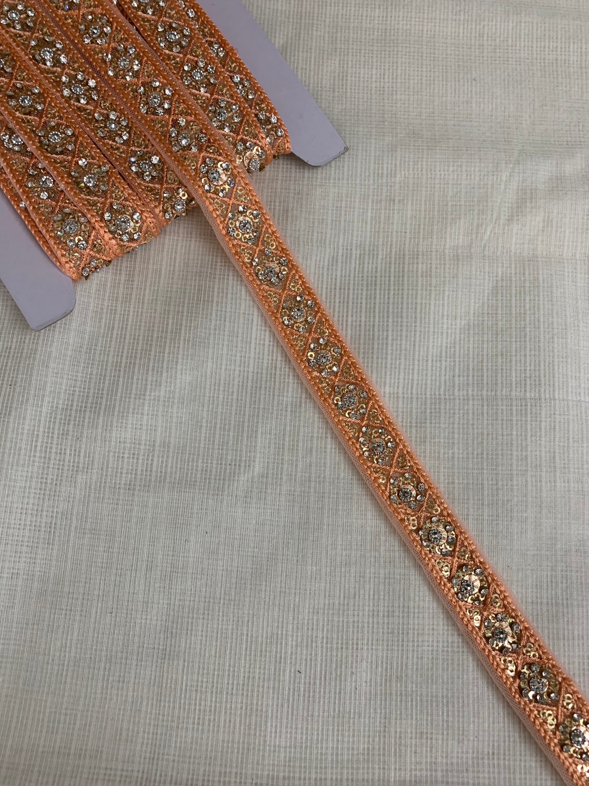 Embroidered lace 9 metres roll