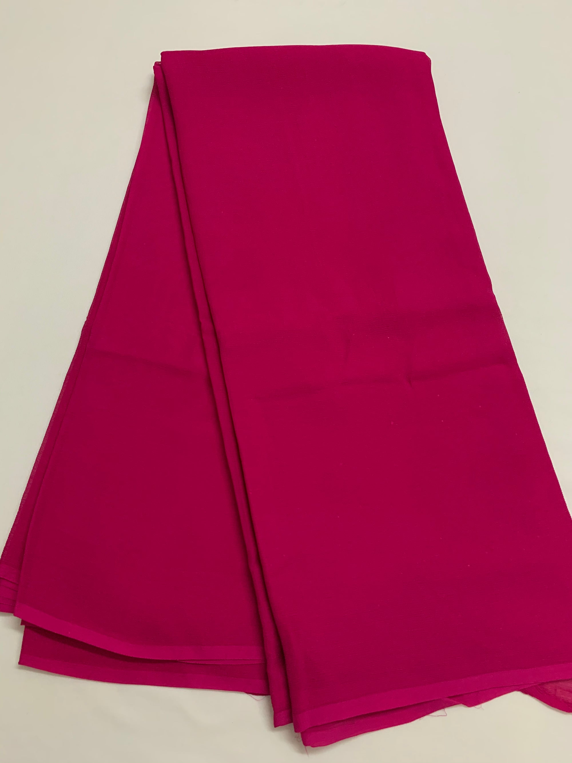 PLATINUM PURE SILK CHIFFON SAREE