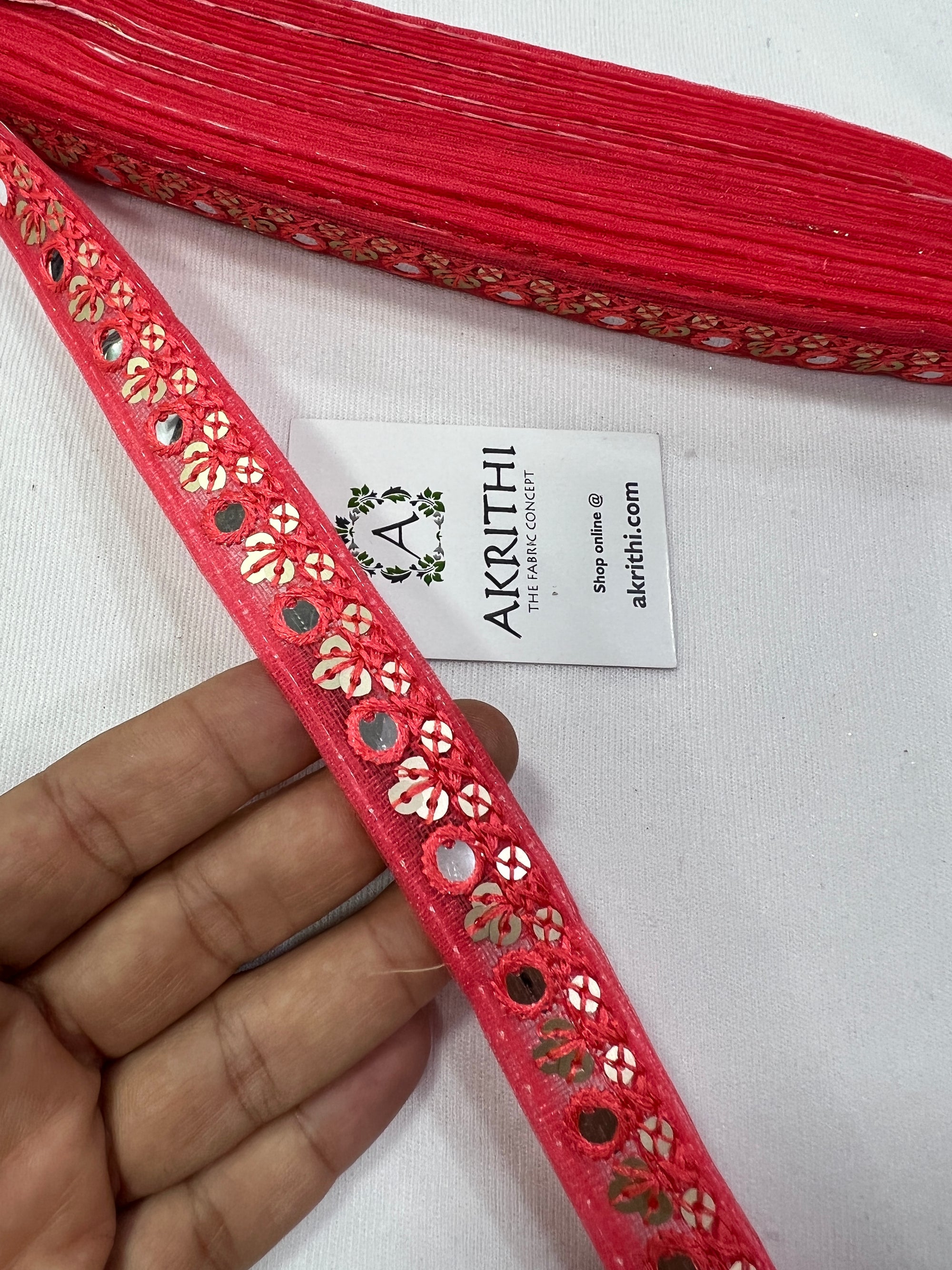 Embroidered lace 9 metres roll