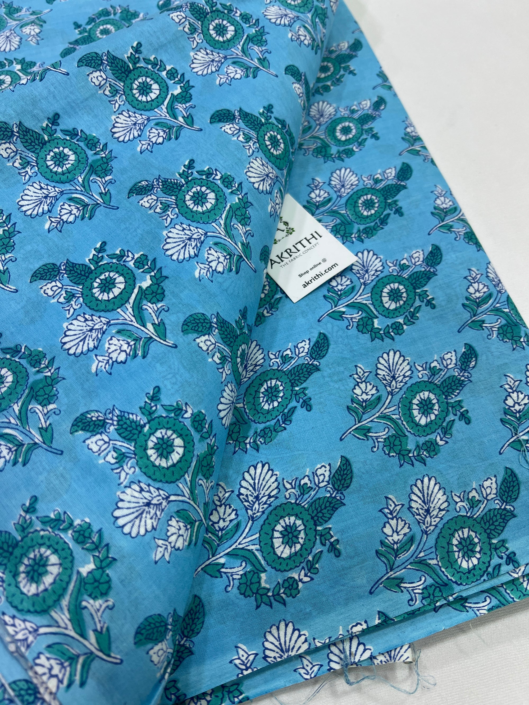 Printed pure cotton fabric