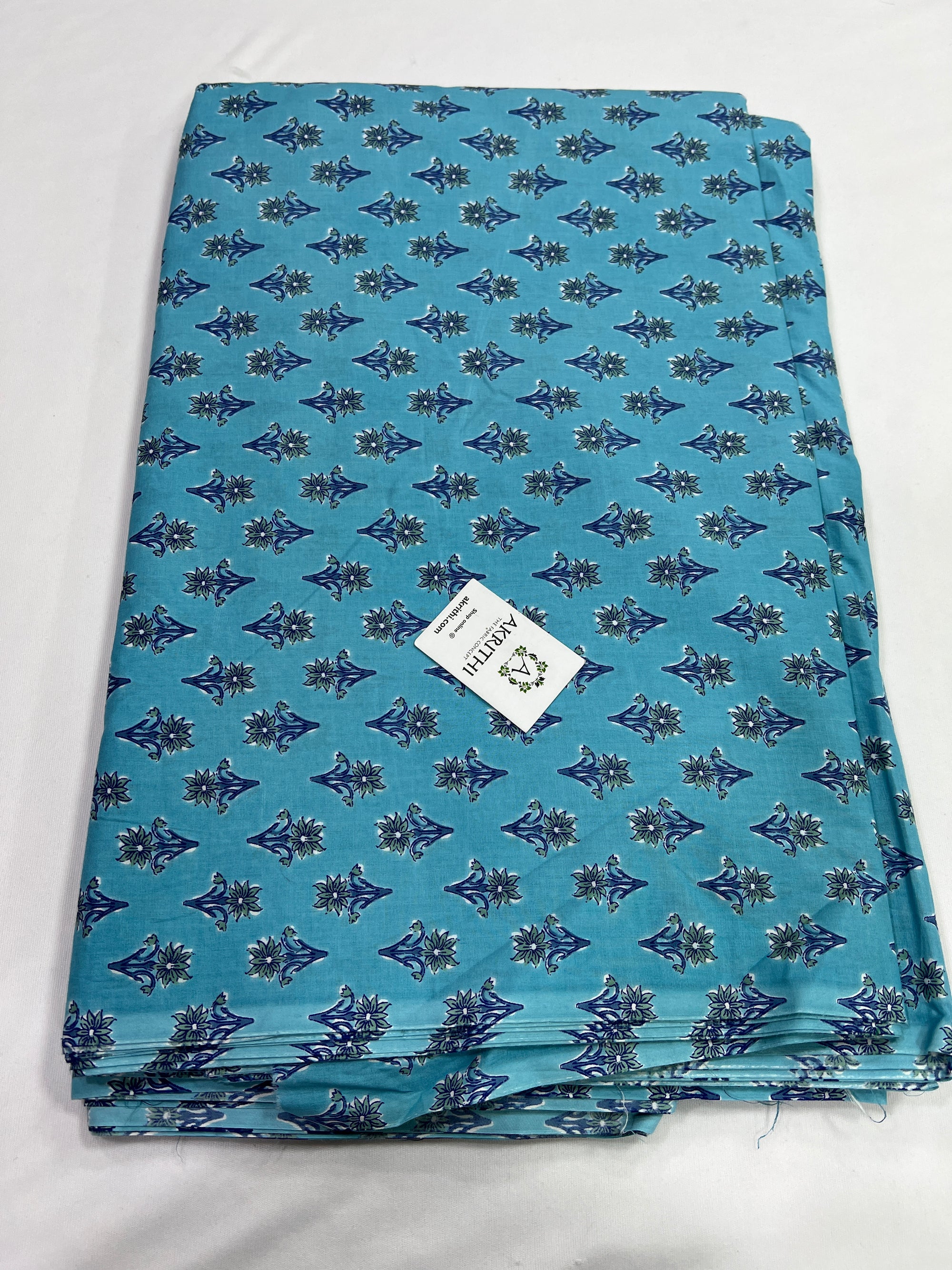 Printed pure cotton fabric