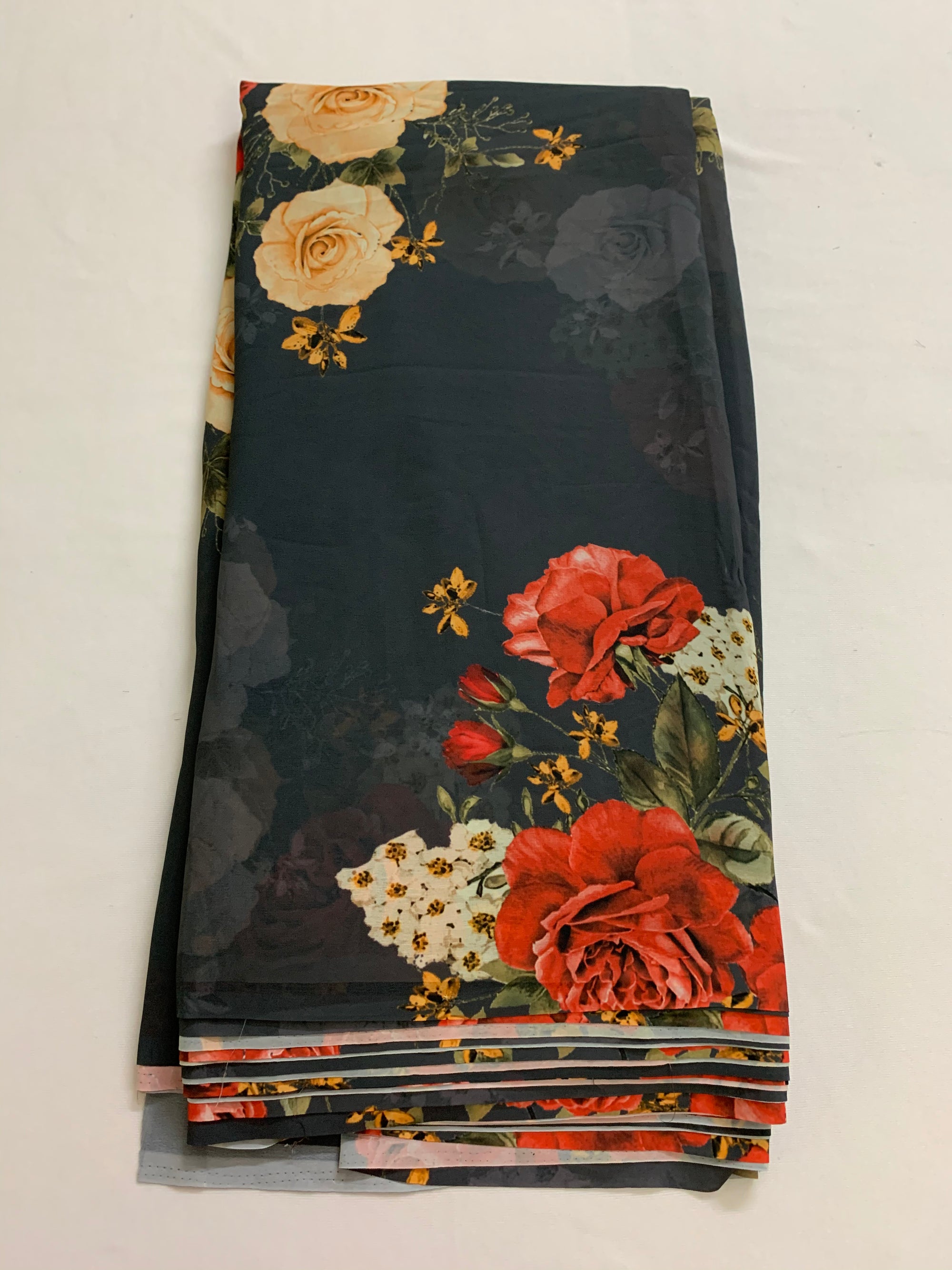Digital floral Printed georgette fabric