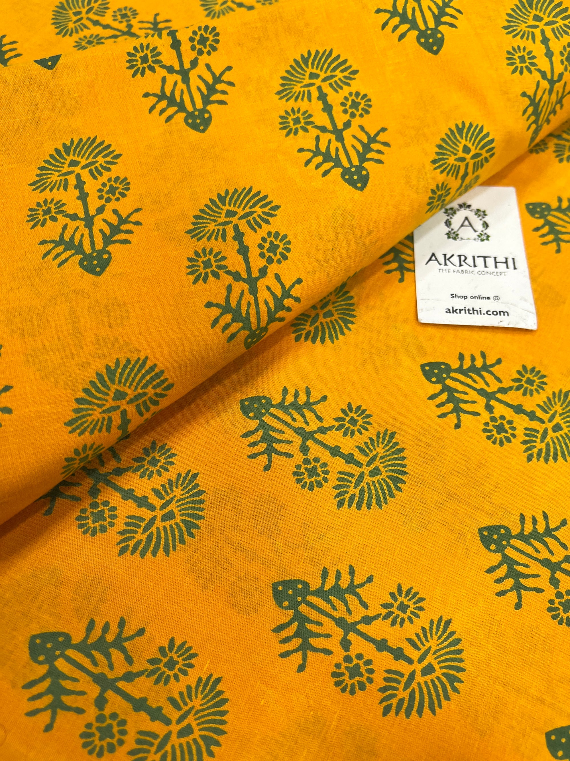 Printed pure cotton fabric
