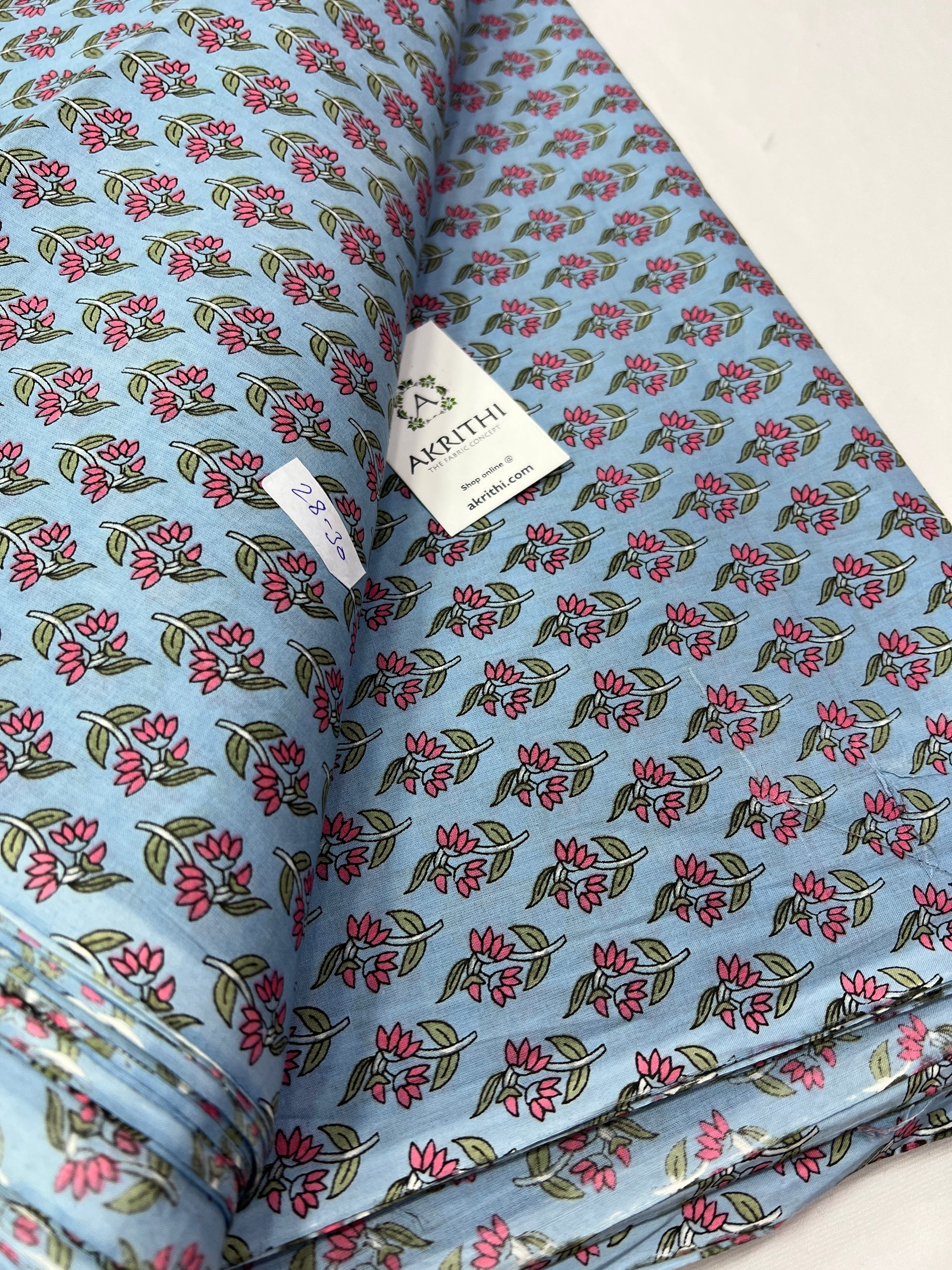 Printed pure cotton fabric