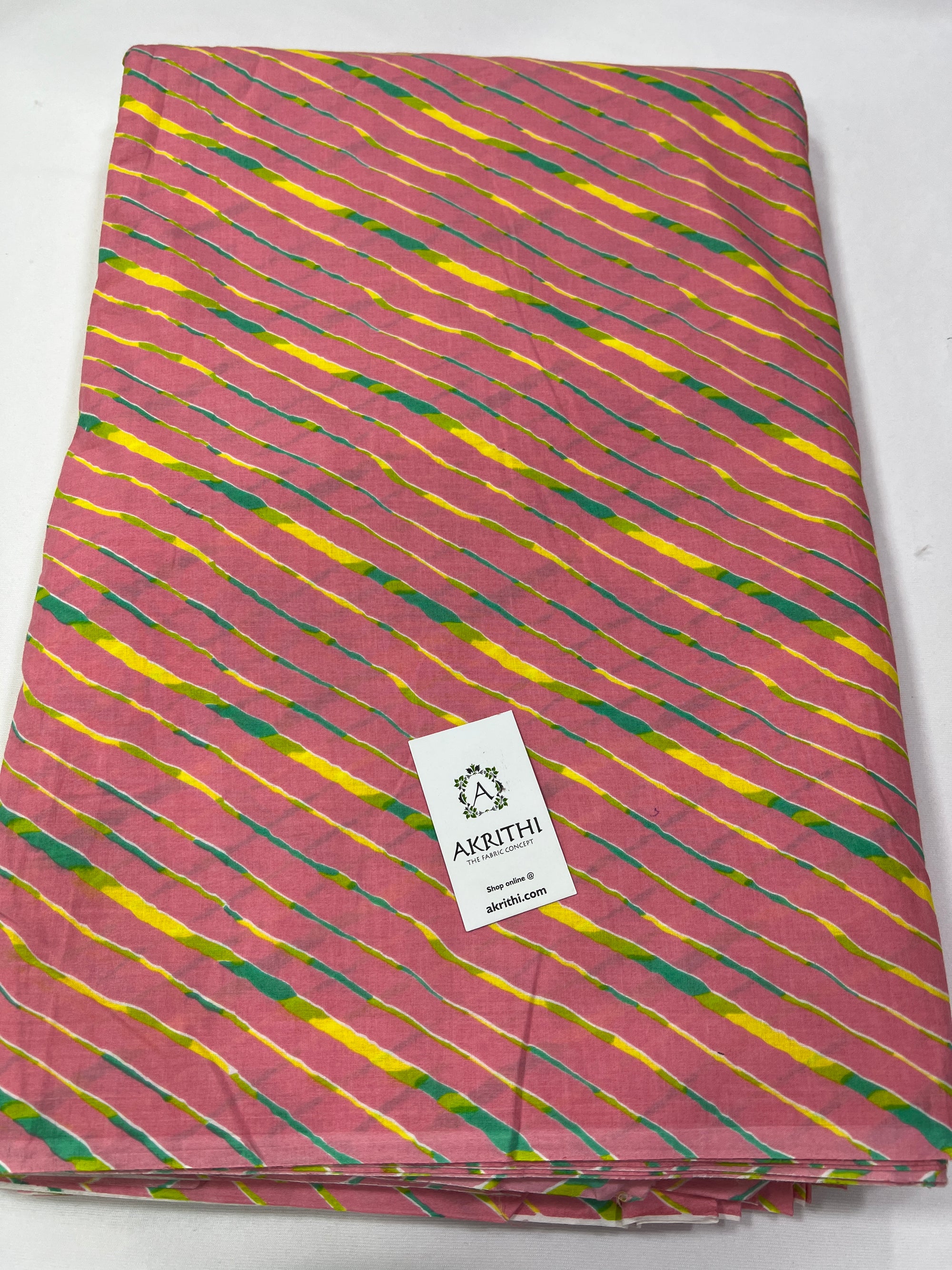 Printed pure cotton fabric