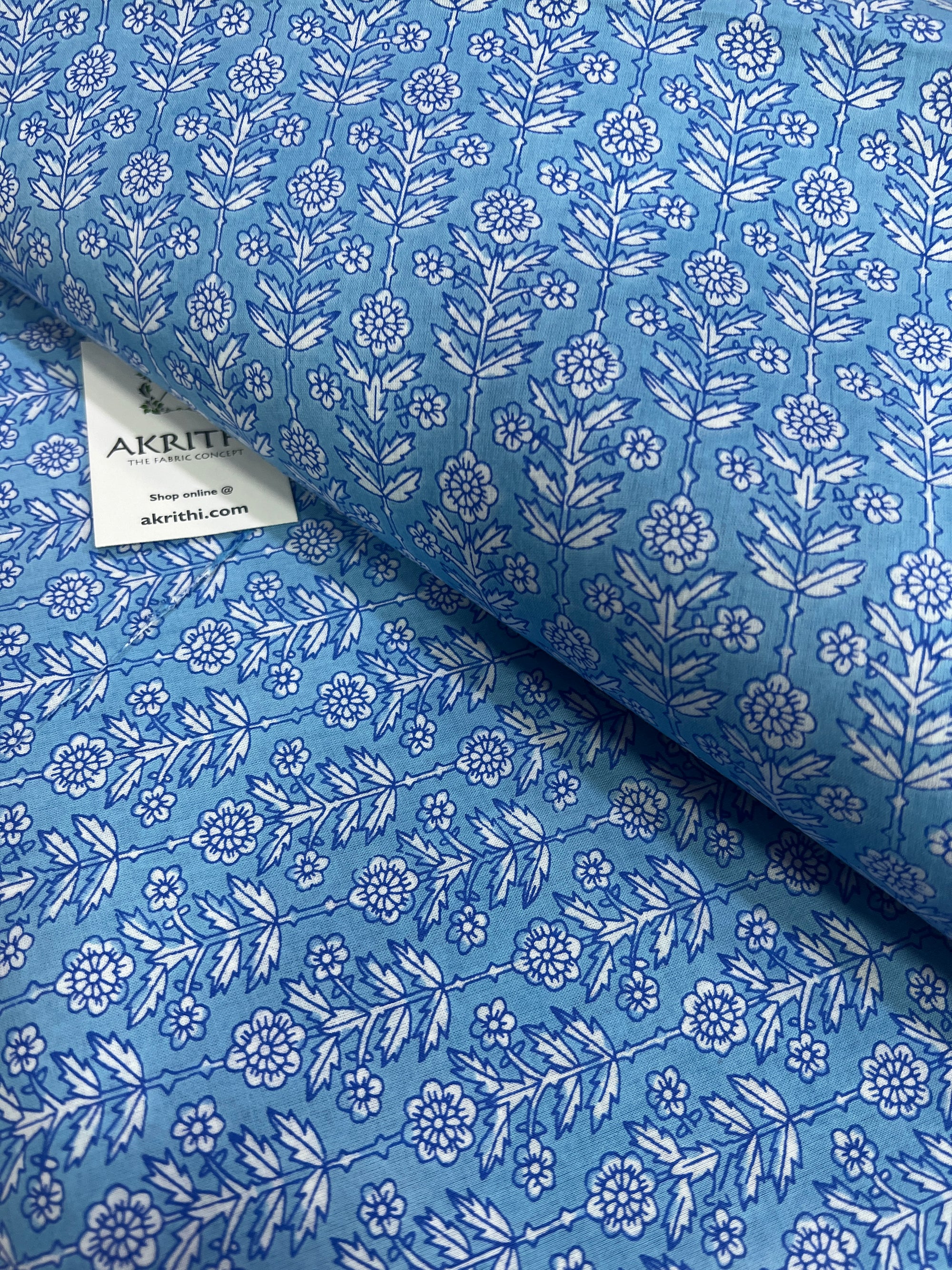 Printed pure cotton fabric