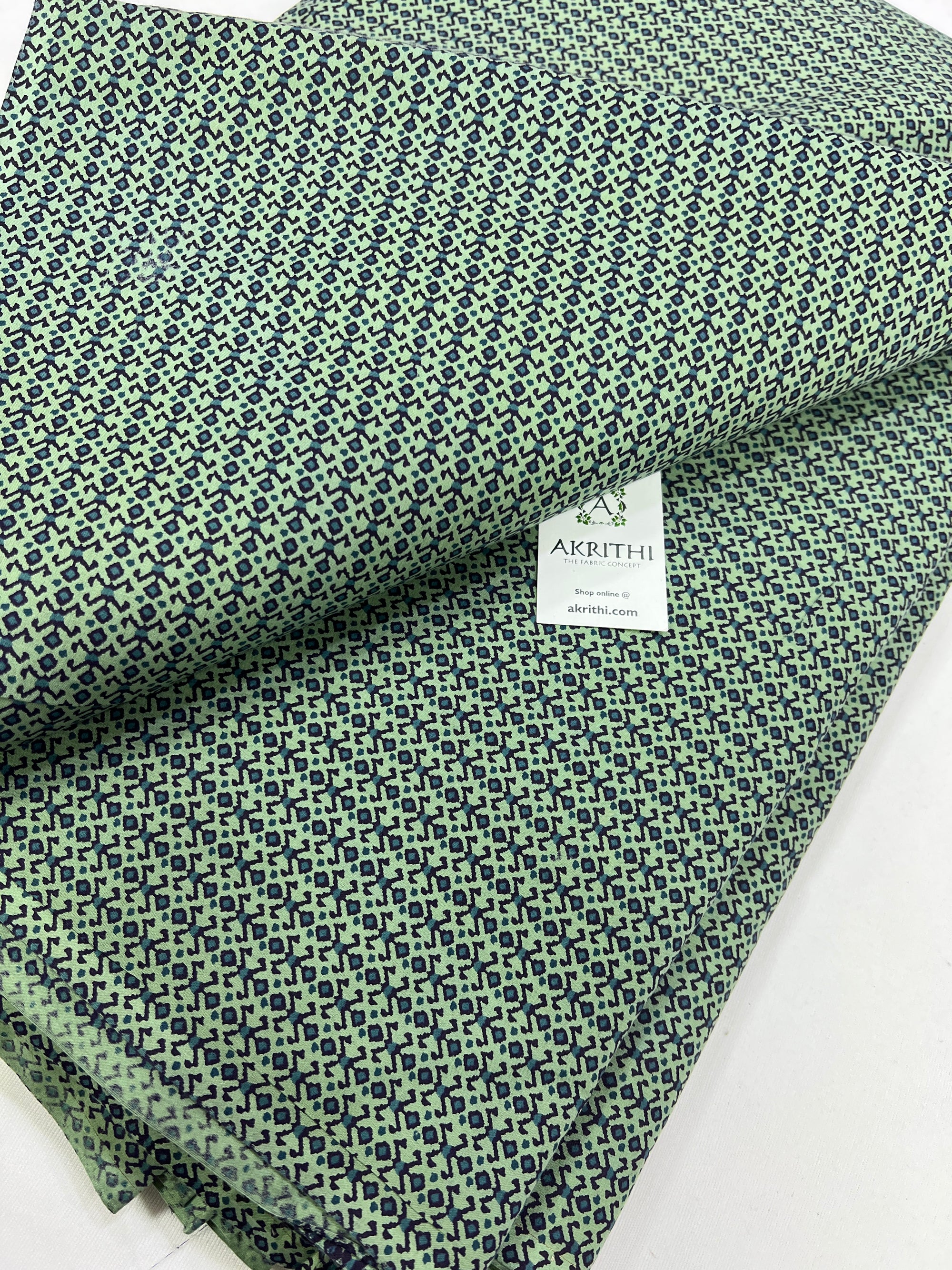 Printed pure cotton fabric