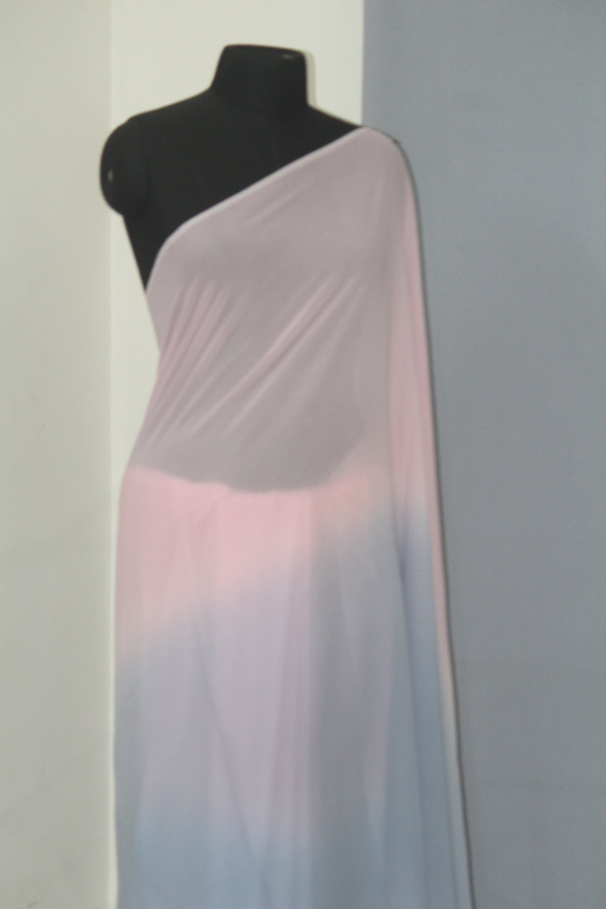 Shaded georgette saree
