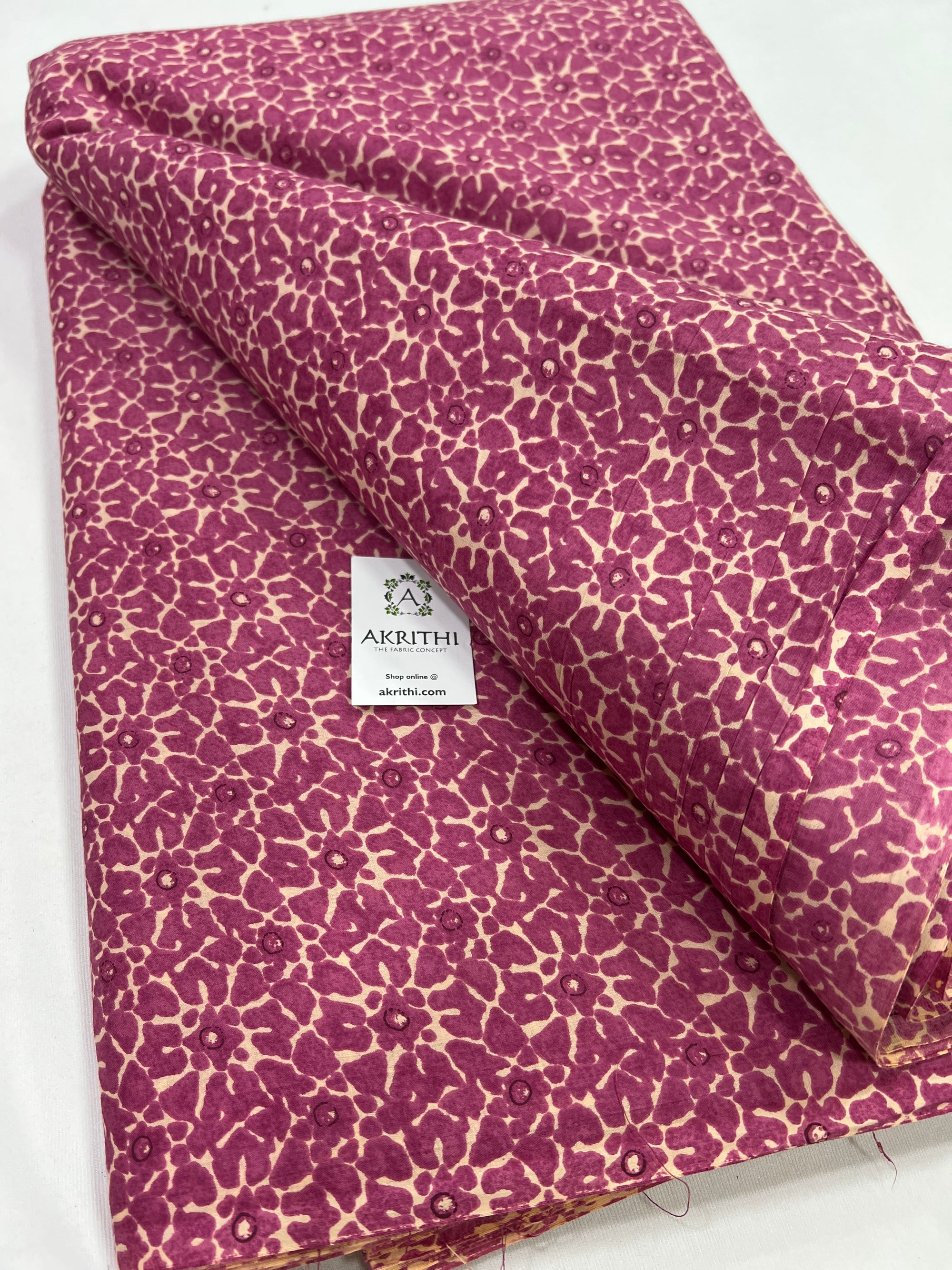 Printed pure cotton fabric