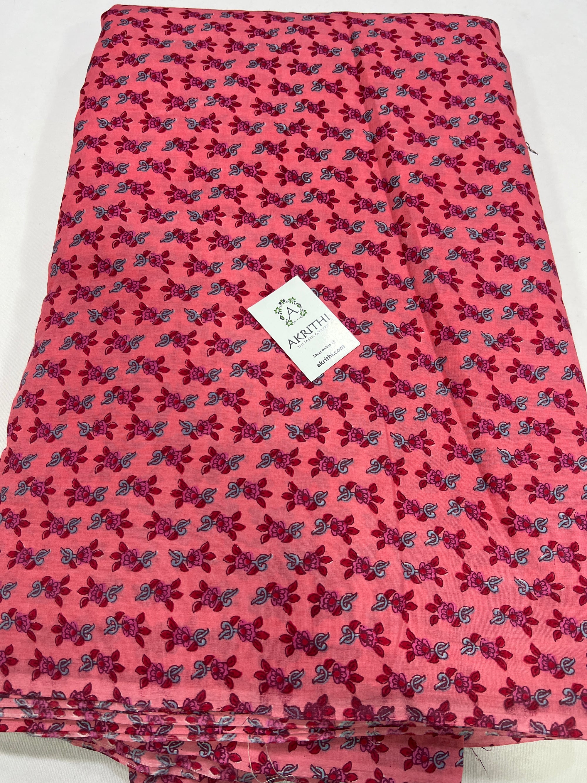 Printed pure cotton fabric