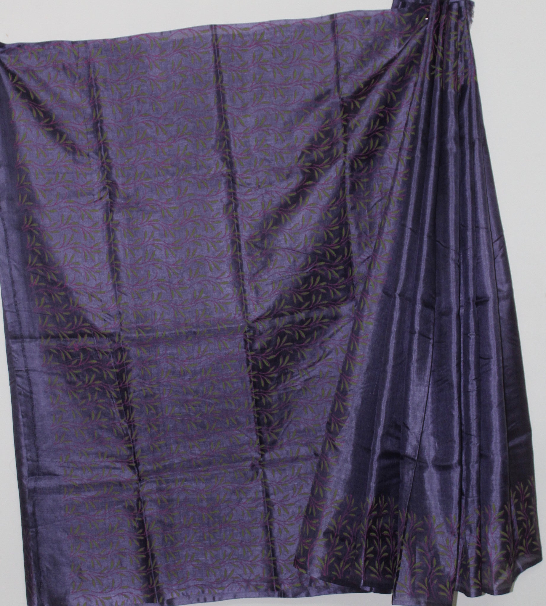 BLOCK PRINTED PURE TUSSAR SILK SAREE