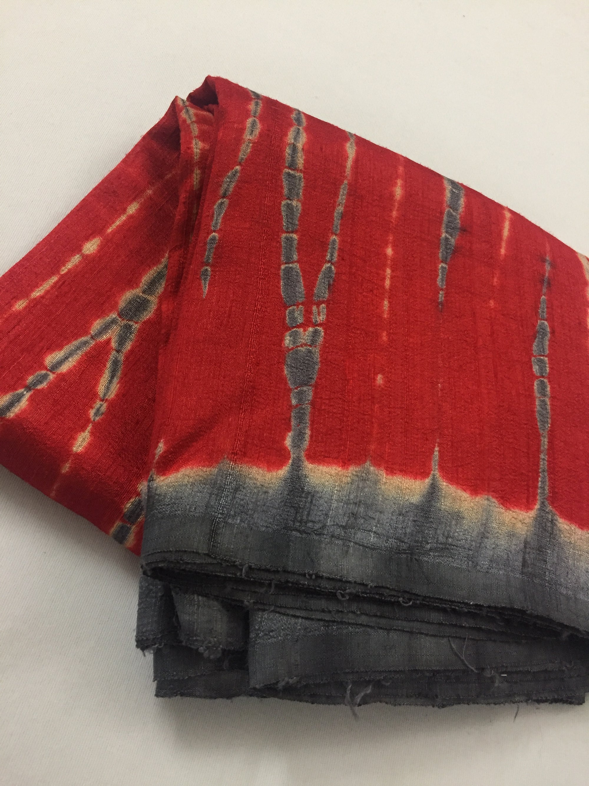Shibori tie and dye pure raw silk kurta