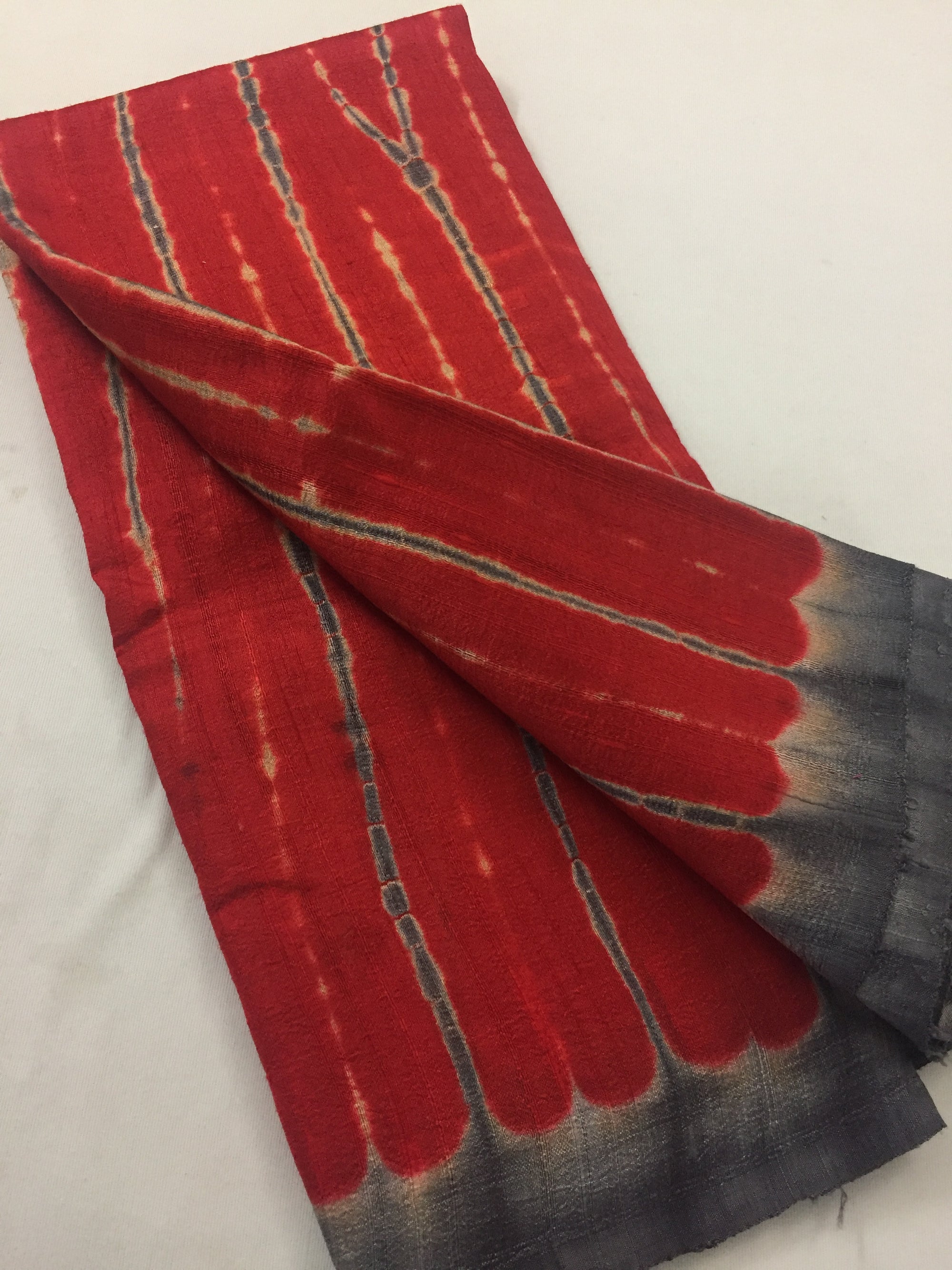Shibori tie and dye pure raw silk kurta
