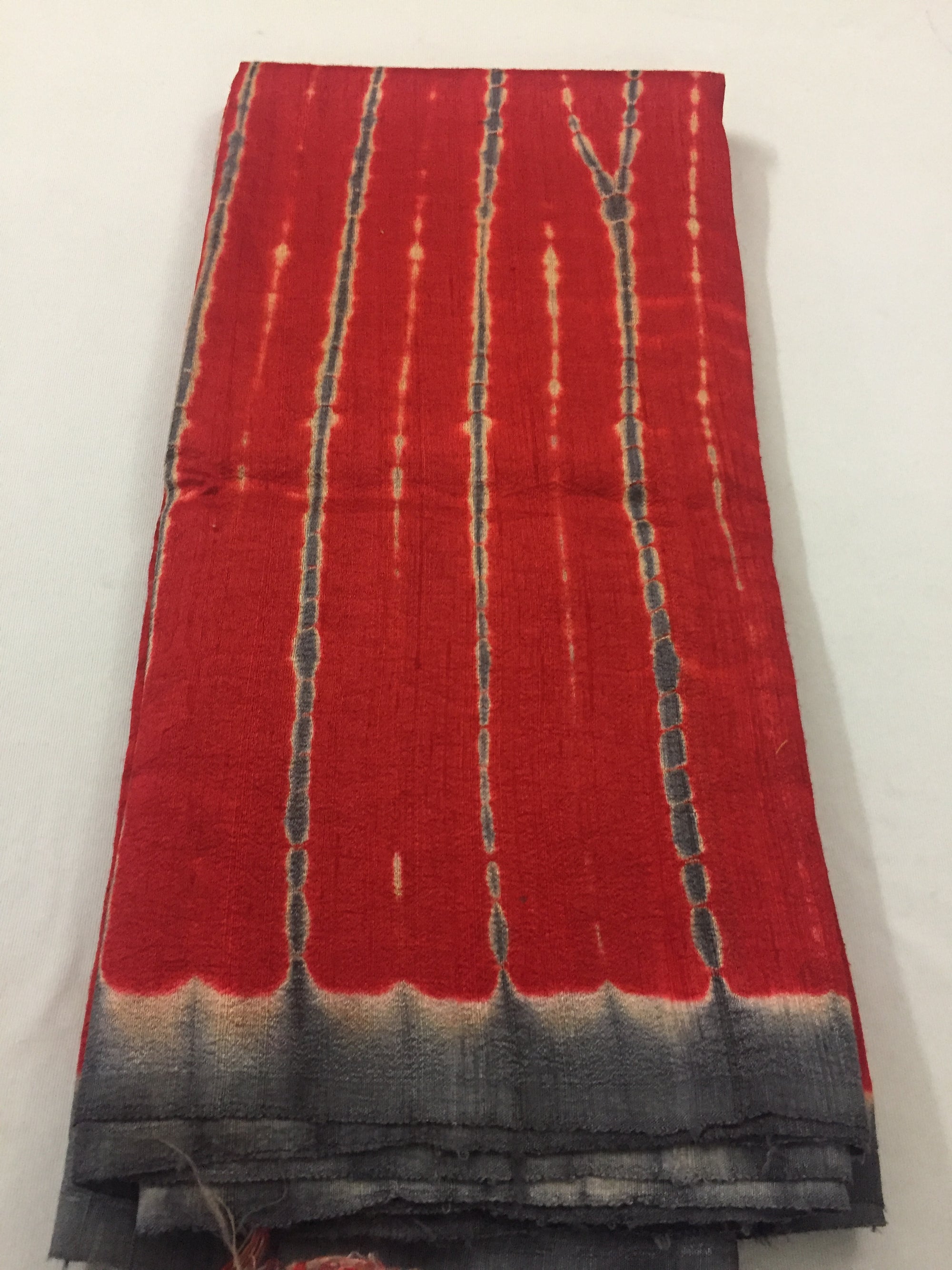 Shibori tie and dye pure raw silk kurta