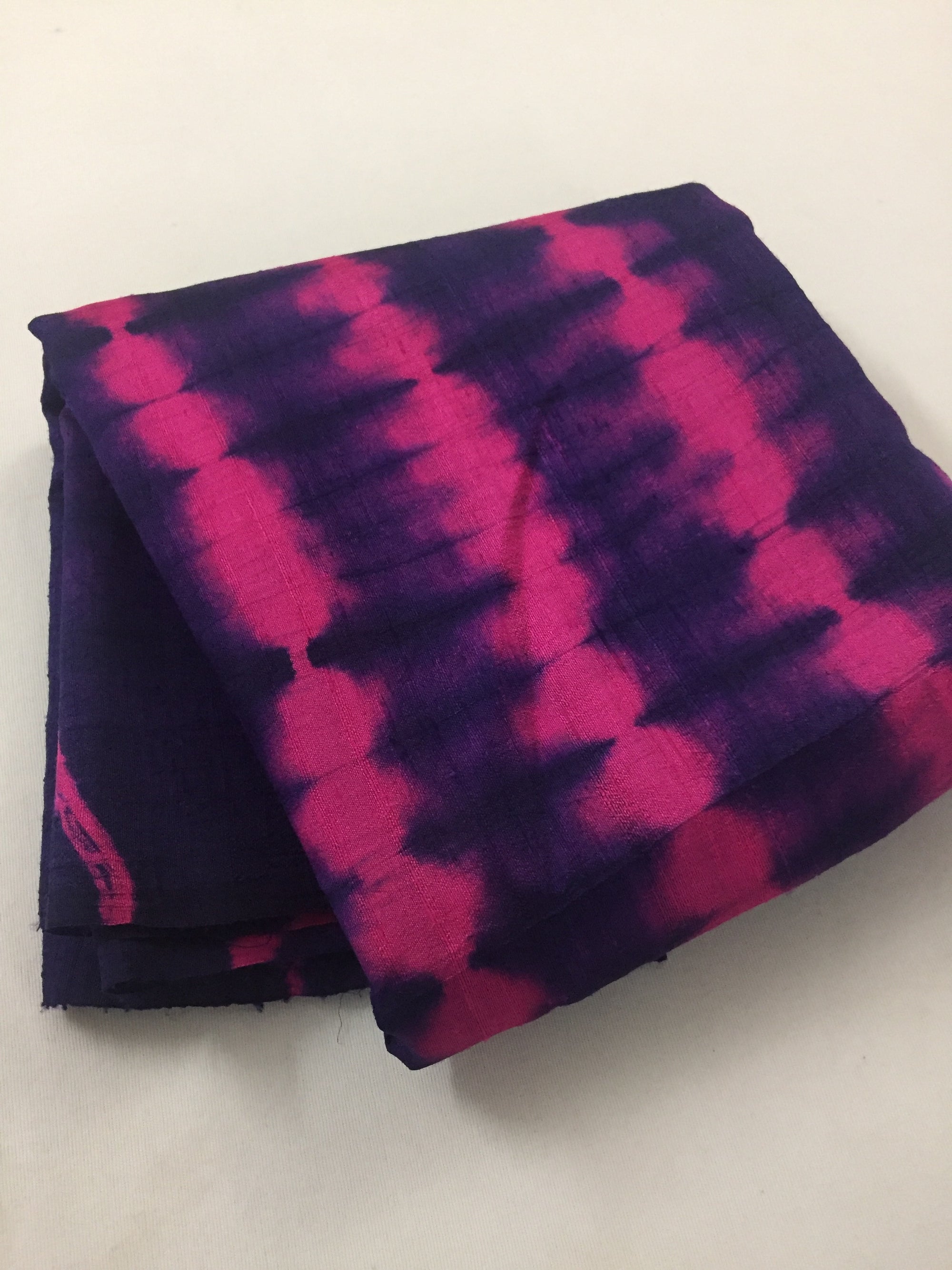 Shibori tie and dye pure raw silk kurta