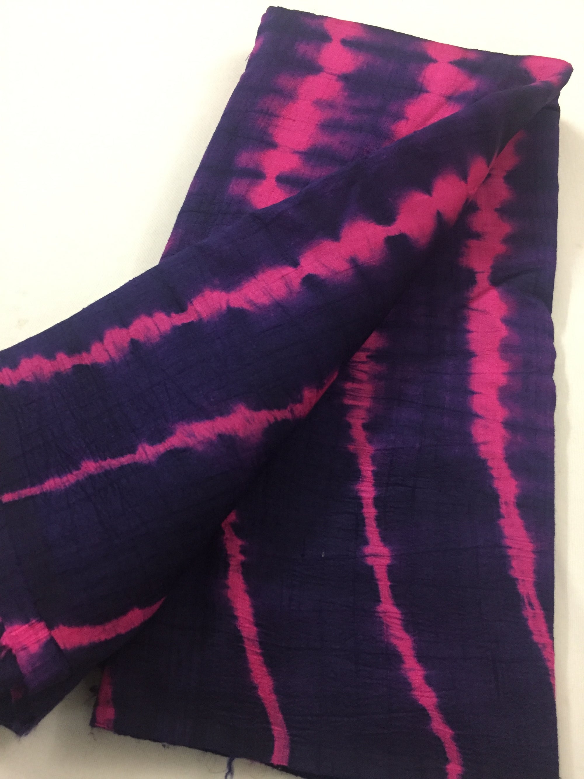 Shibori tie and dye pure raw silk kurta