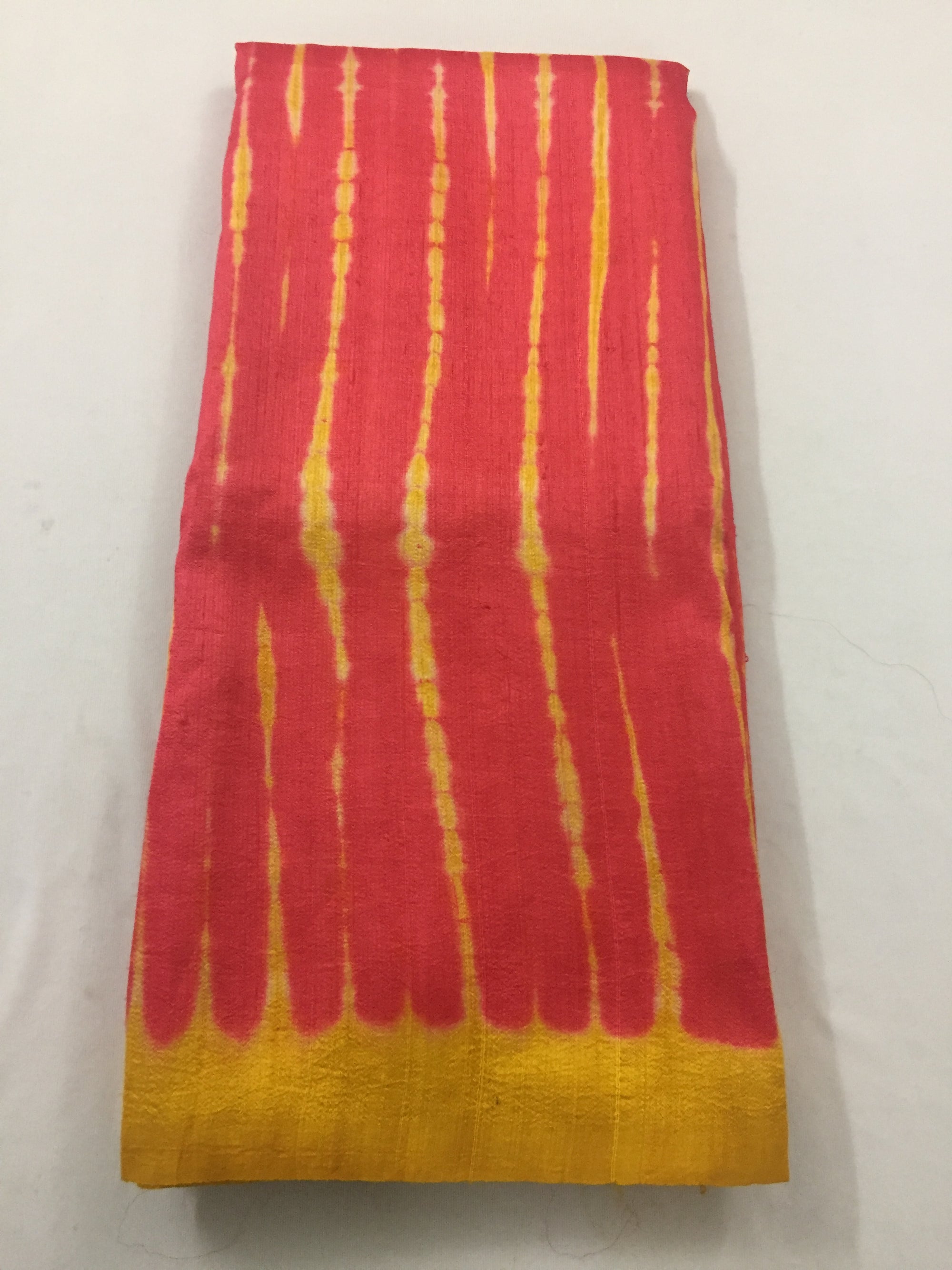 Shibori tie and dye pure raw silk kurta