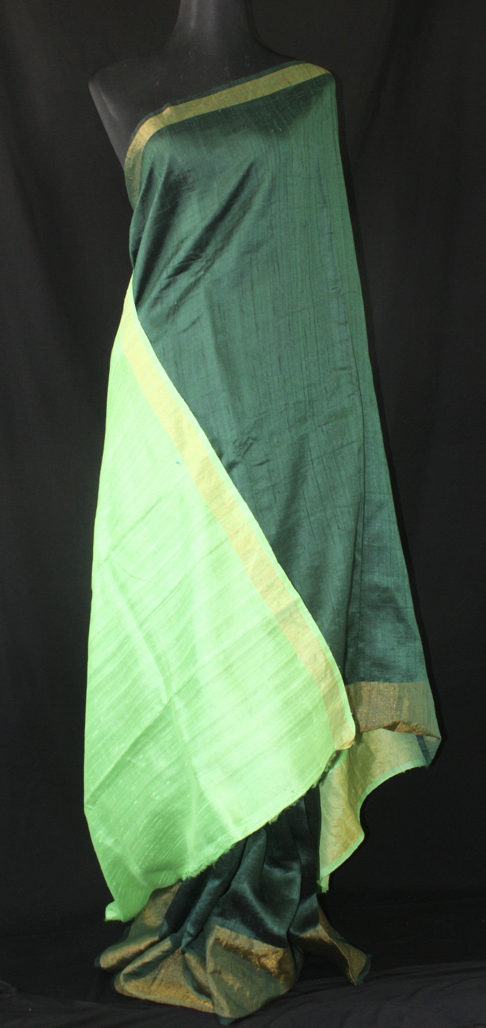 PURE RAW SILK SAREE WITH ZARI BORDER