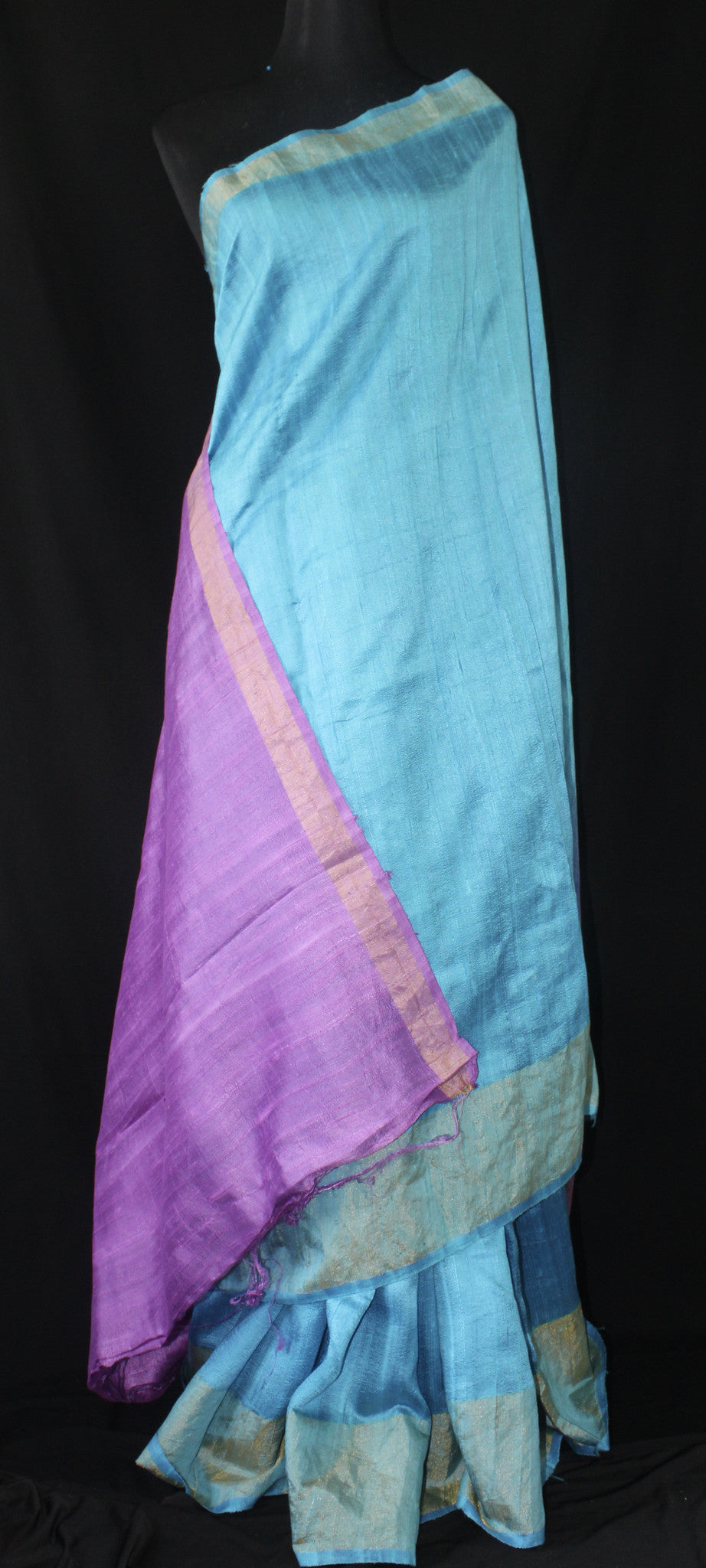 PURE RAW SILK SAREE WITH ZARI BORDER