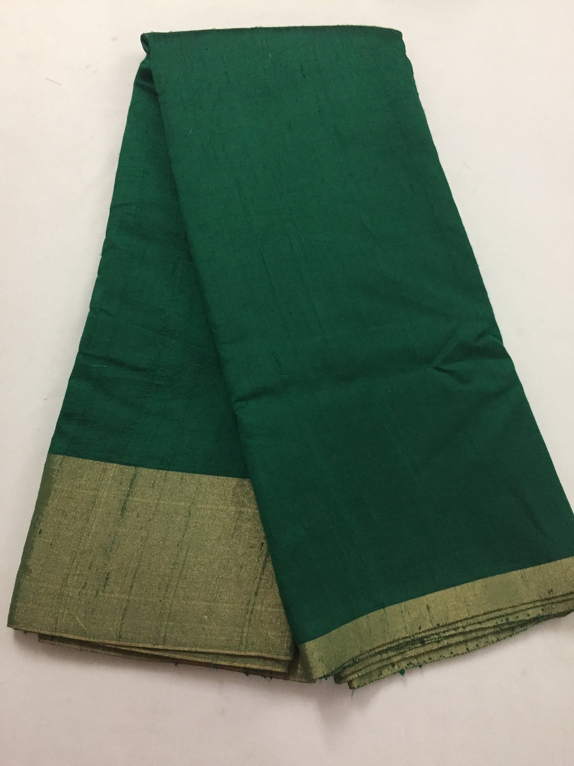 Pure raw silk saree with zari border