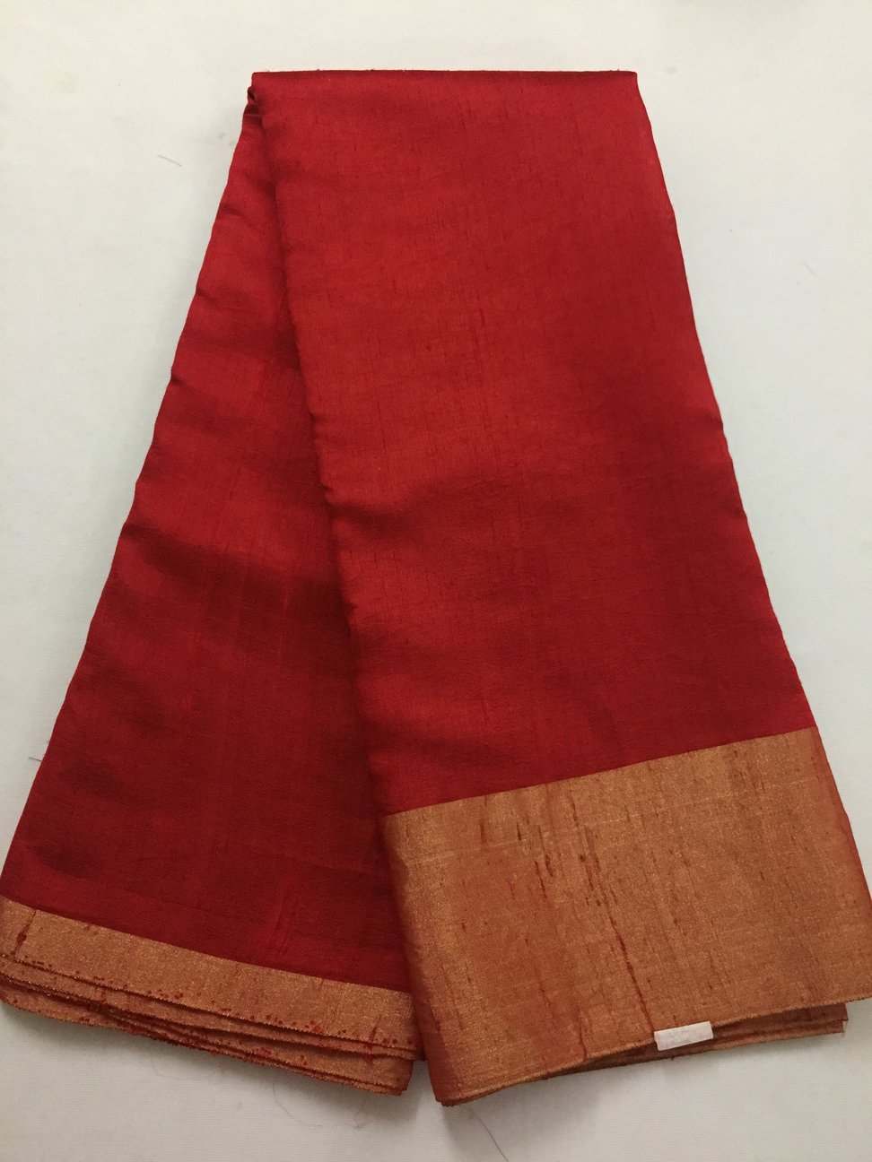 PURE RAW SILK WITH ZARI BORDER FABRIC