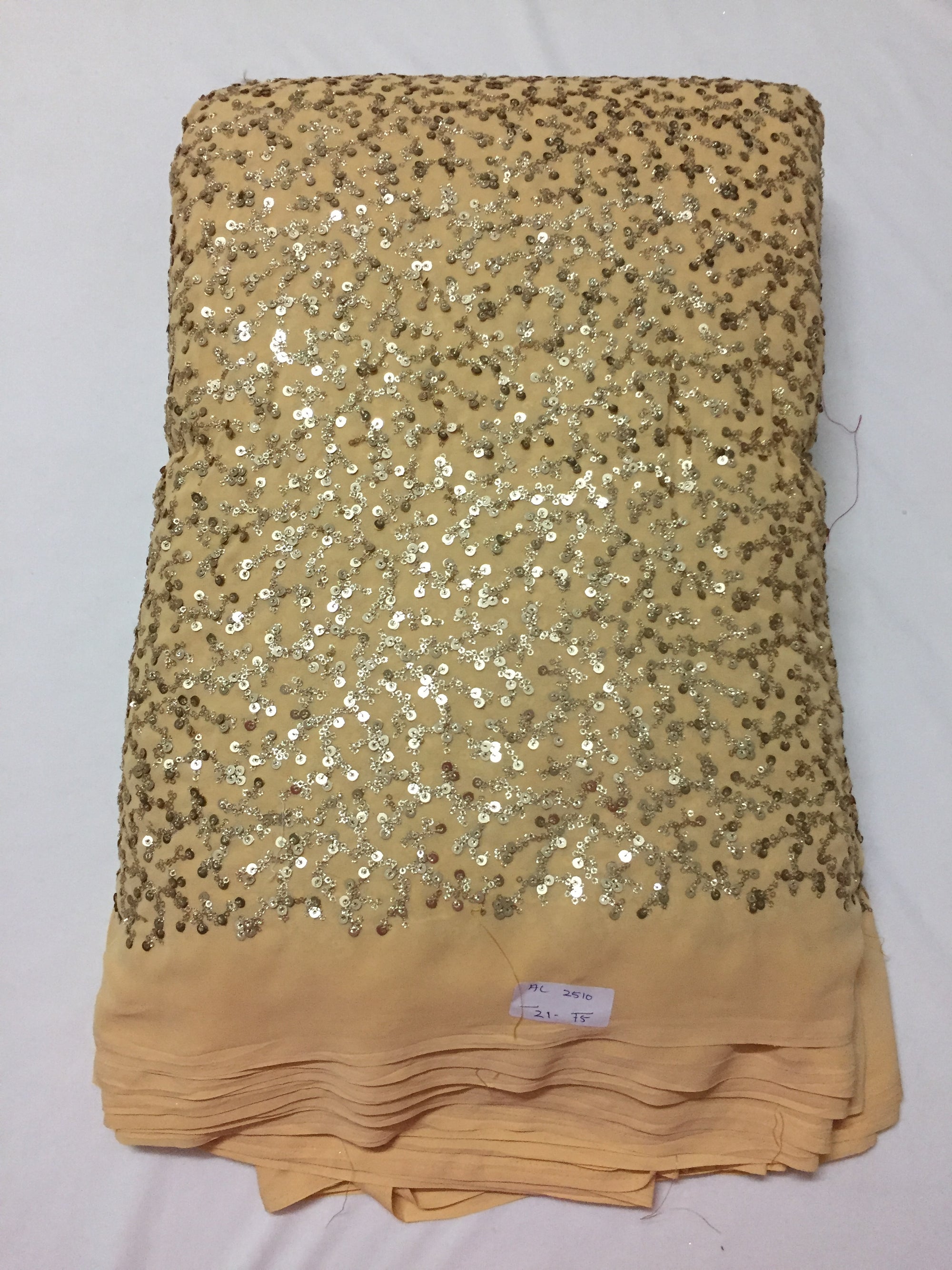 Embroidery on georgette fabric