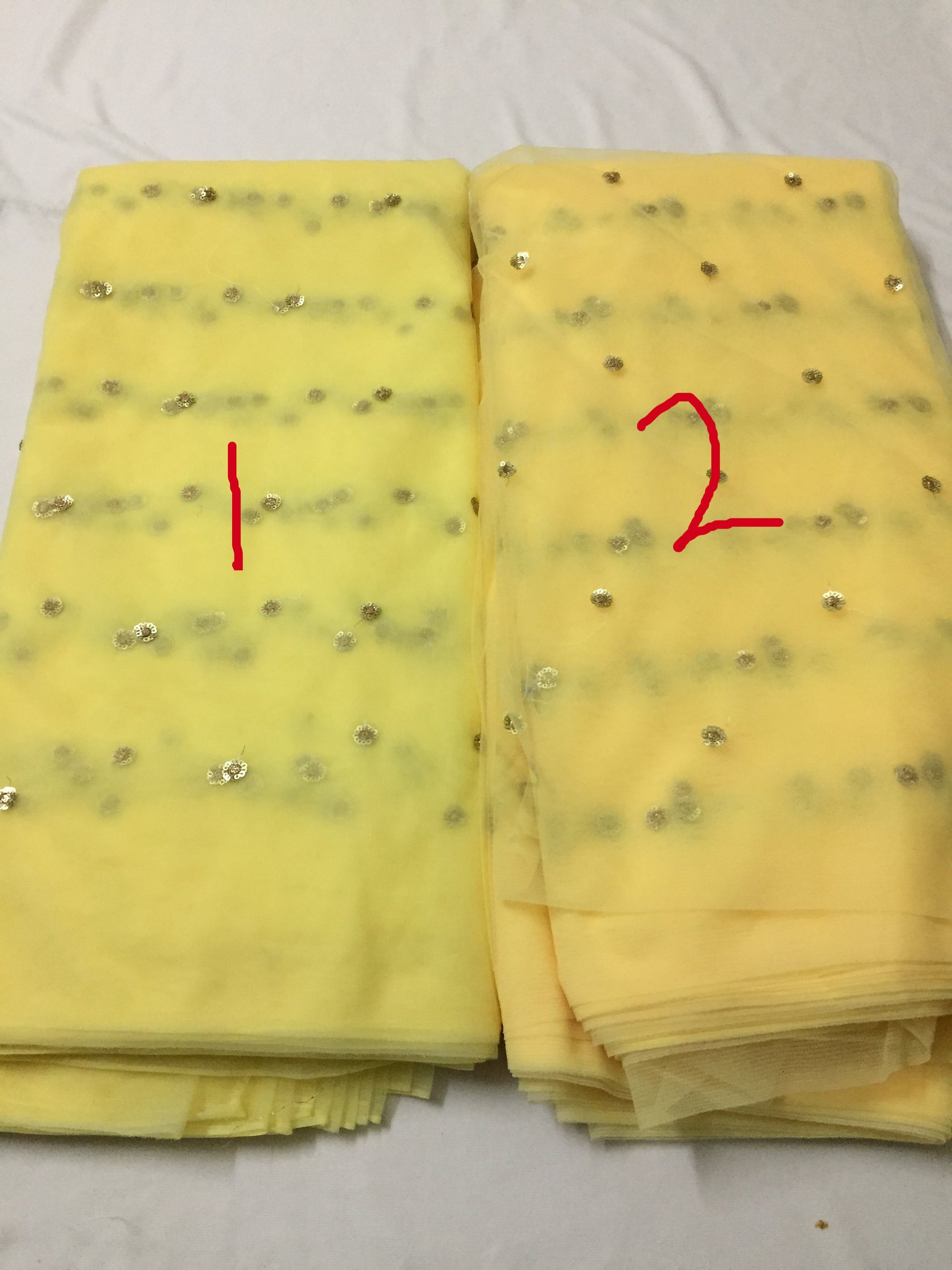 Butti net dupatta fabric