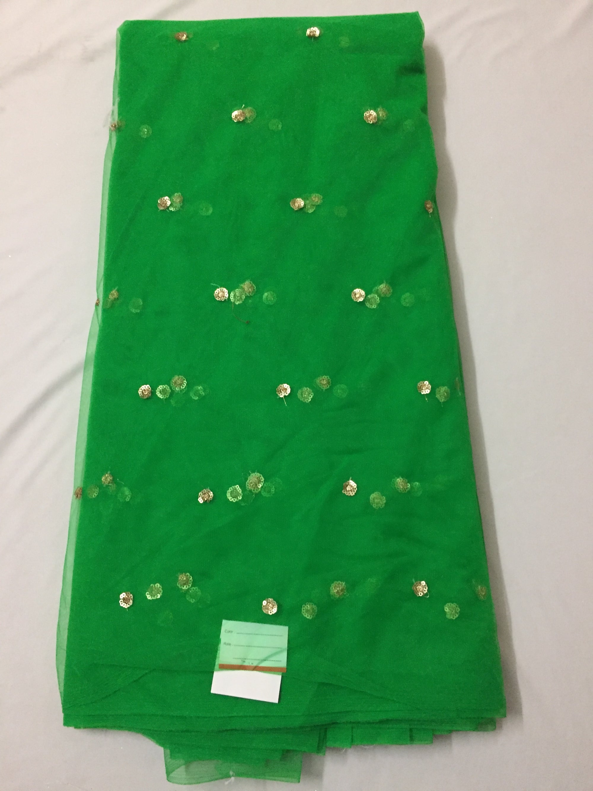 Butti net dupatta fabric