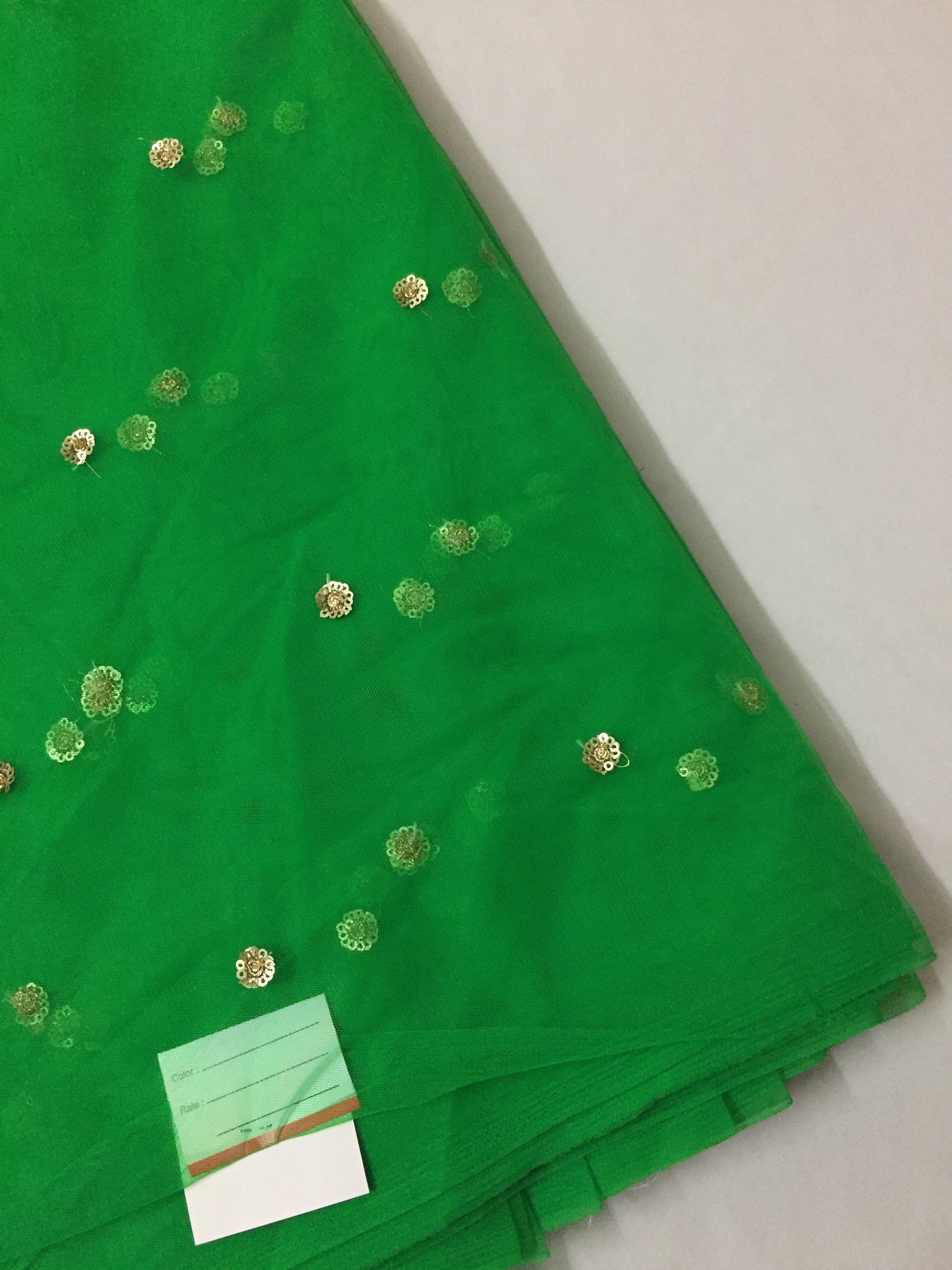 Butti net dupatta fabric