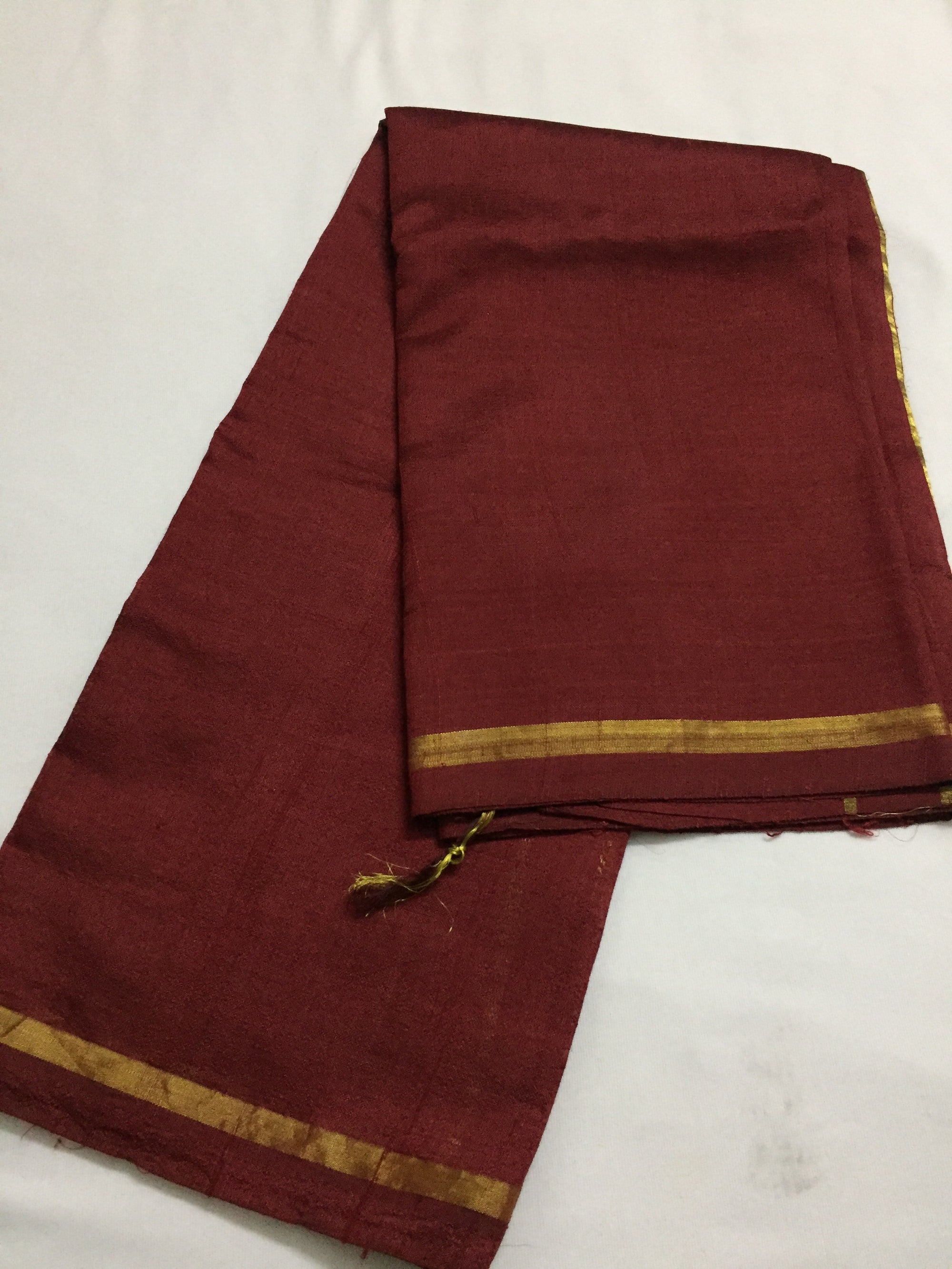Pure raw silk dupatta with zari border