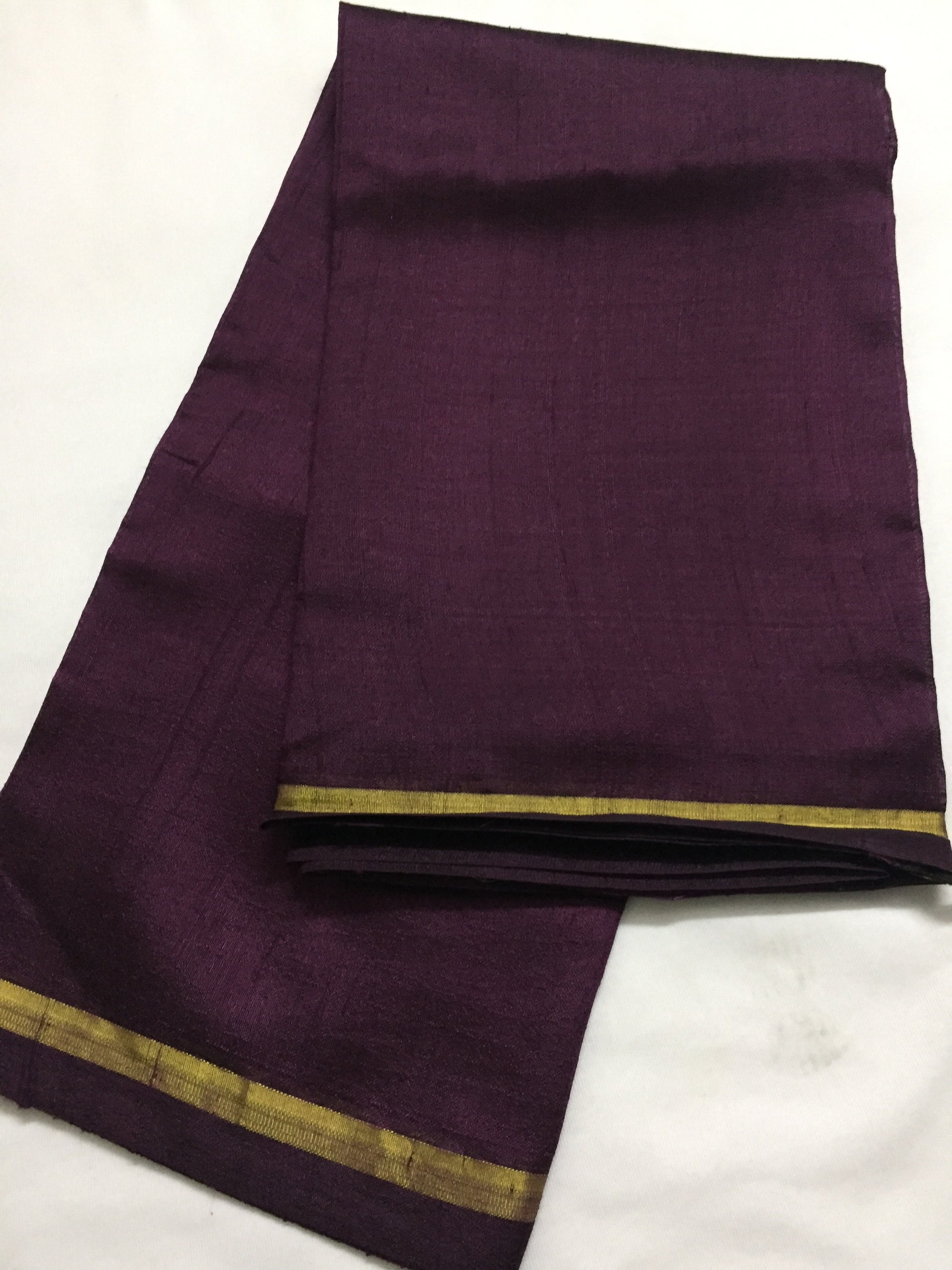 Pure raw silk dupatta with zari border