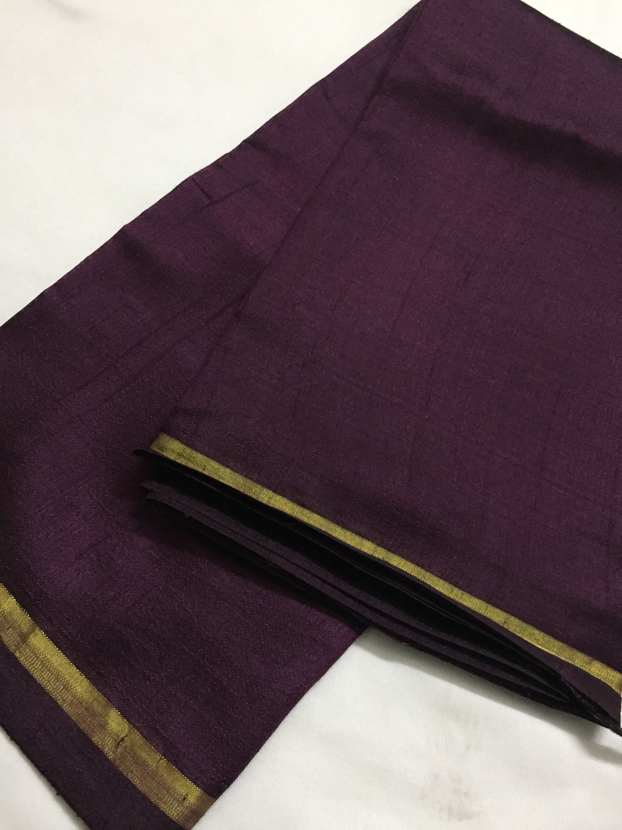 Pure raw silk dupatta with zari border