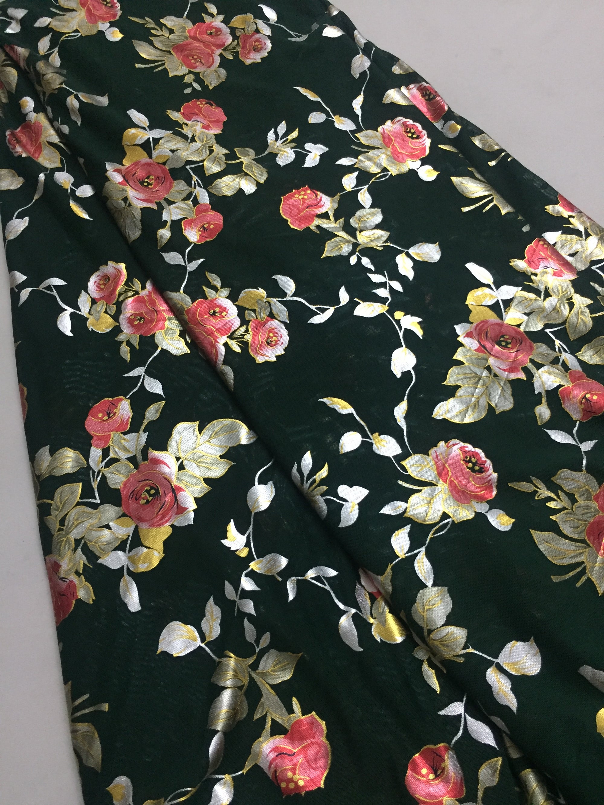 Printed lycra imported net fabric