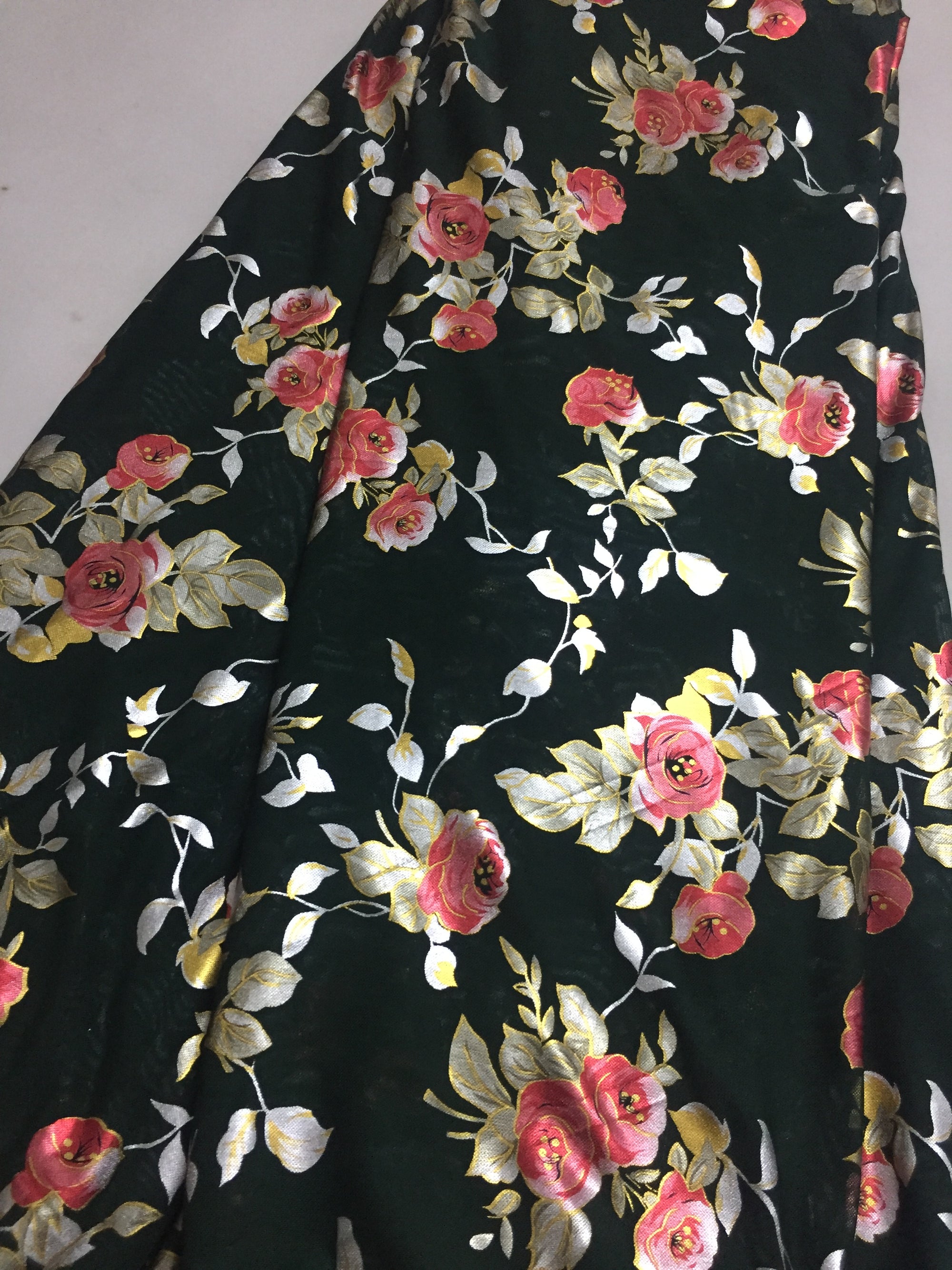 Printed lycra imported net fabric