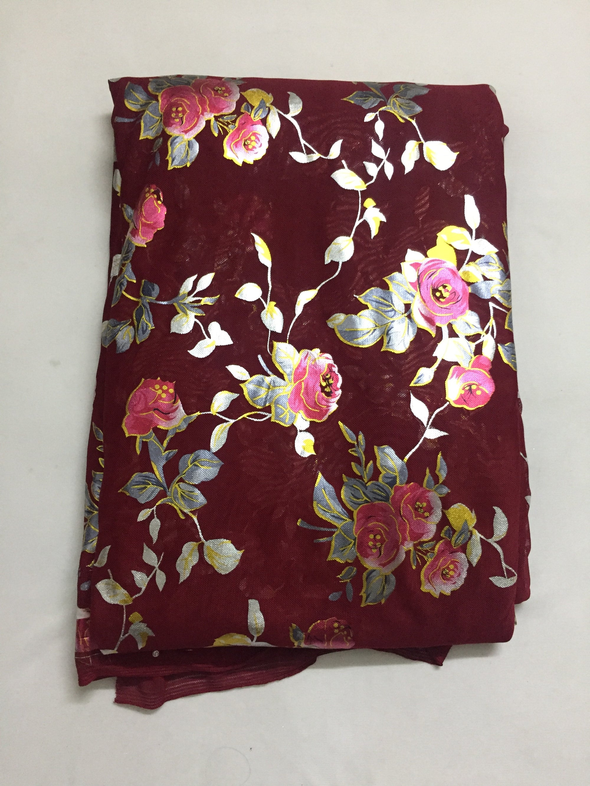Printed lycra imported net fabric 80 cms cut