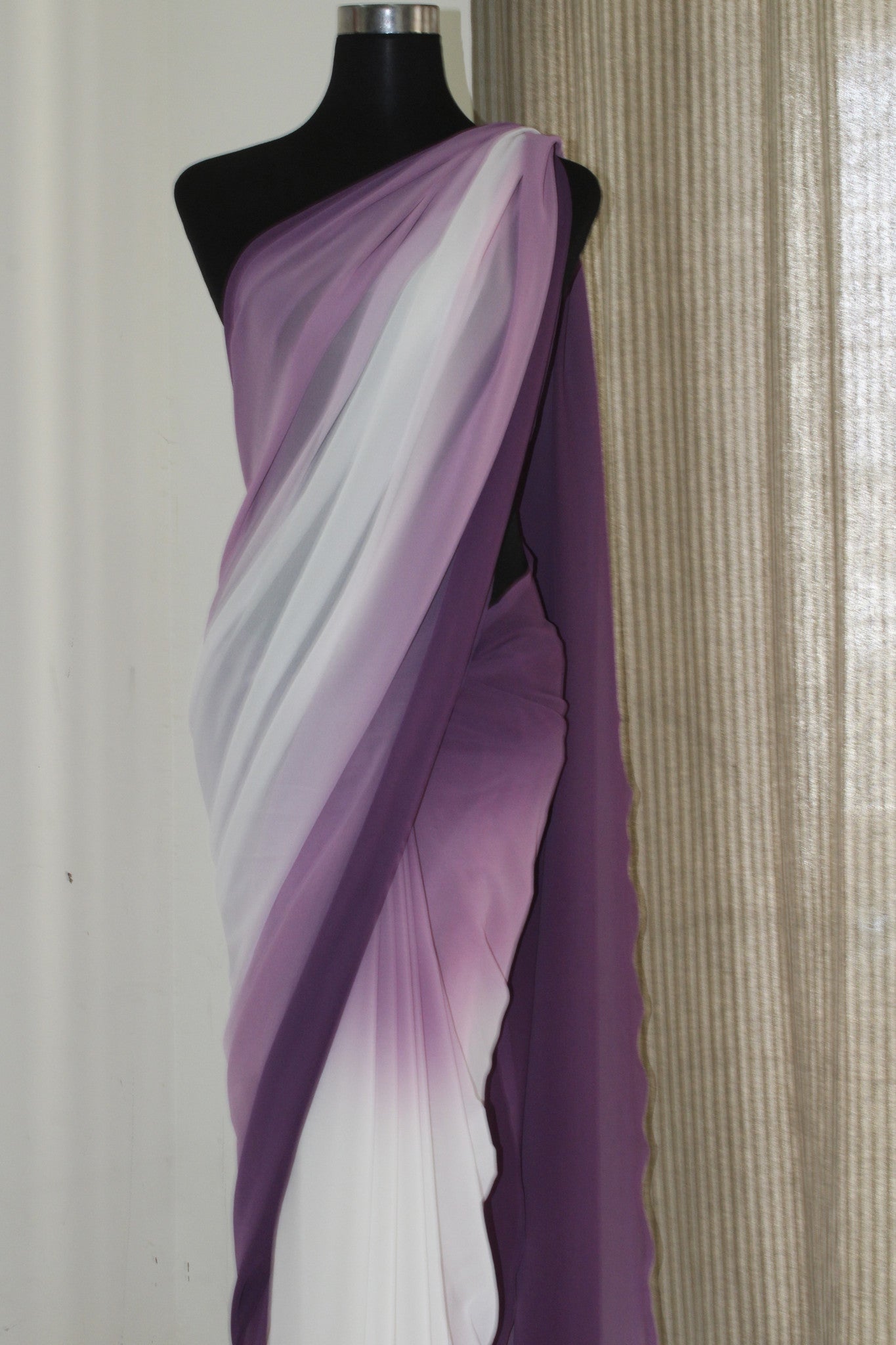 Shaded georgette saree