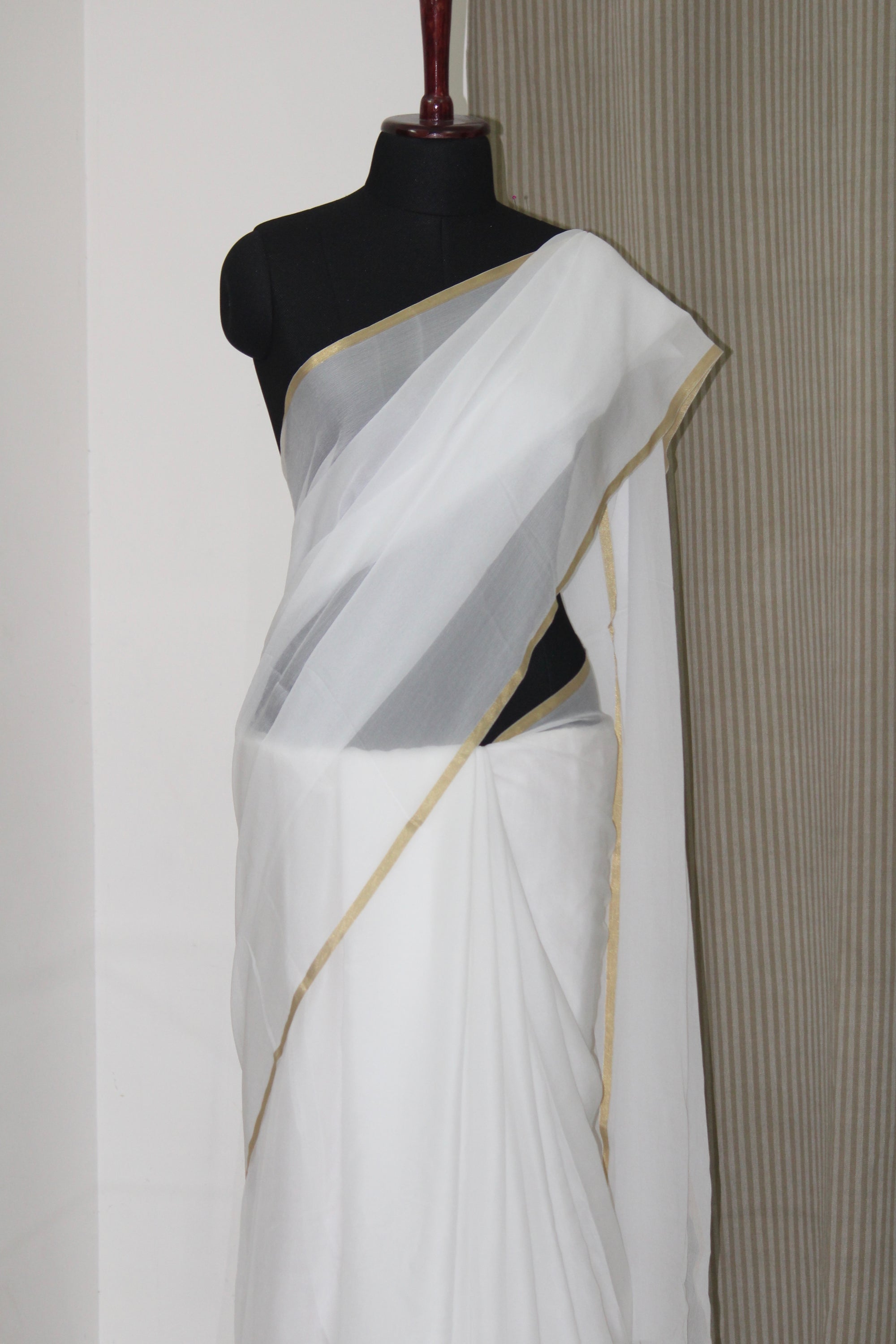 DYEABLE PURE SILK CHIFFON SAREE CUSTOMISE
