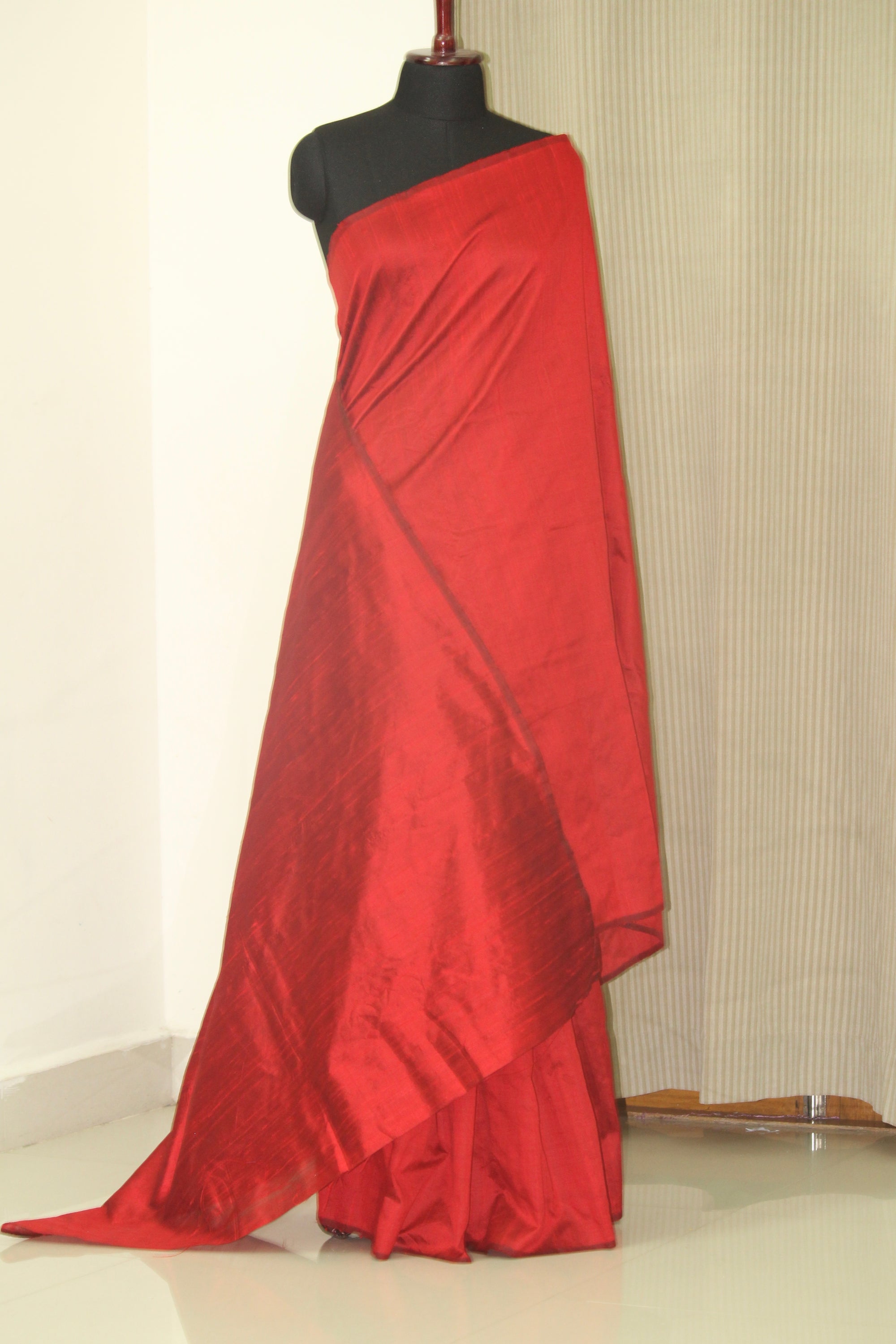 Dupion pure raw silk saree
