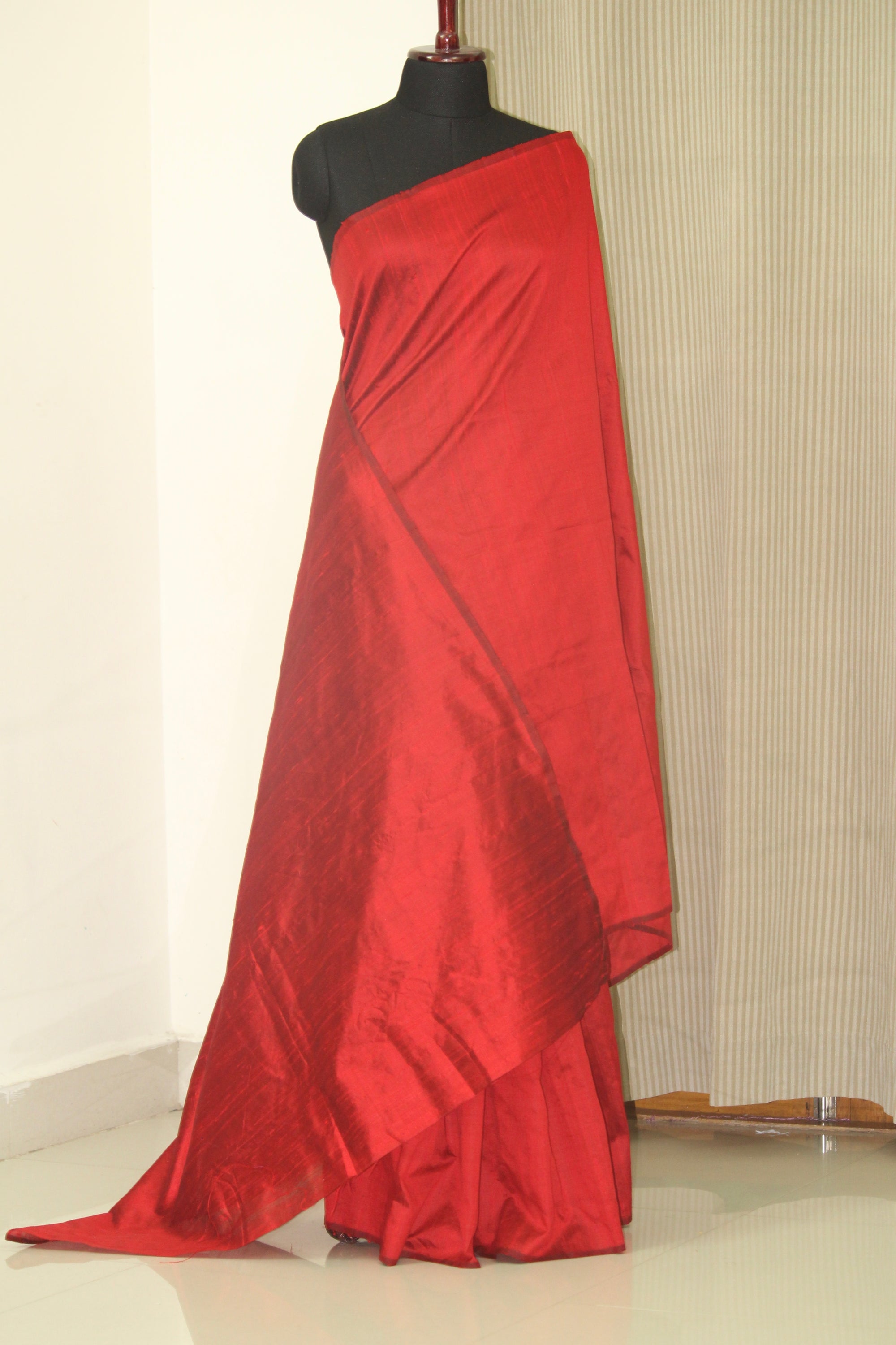 Dupion pure raw silk saree